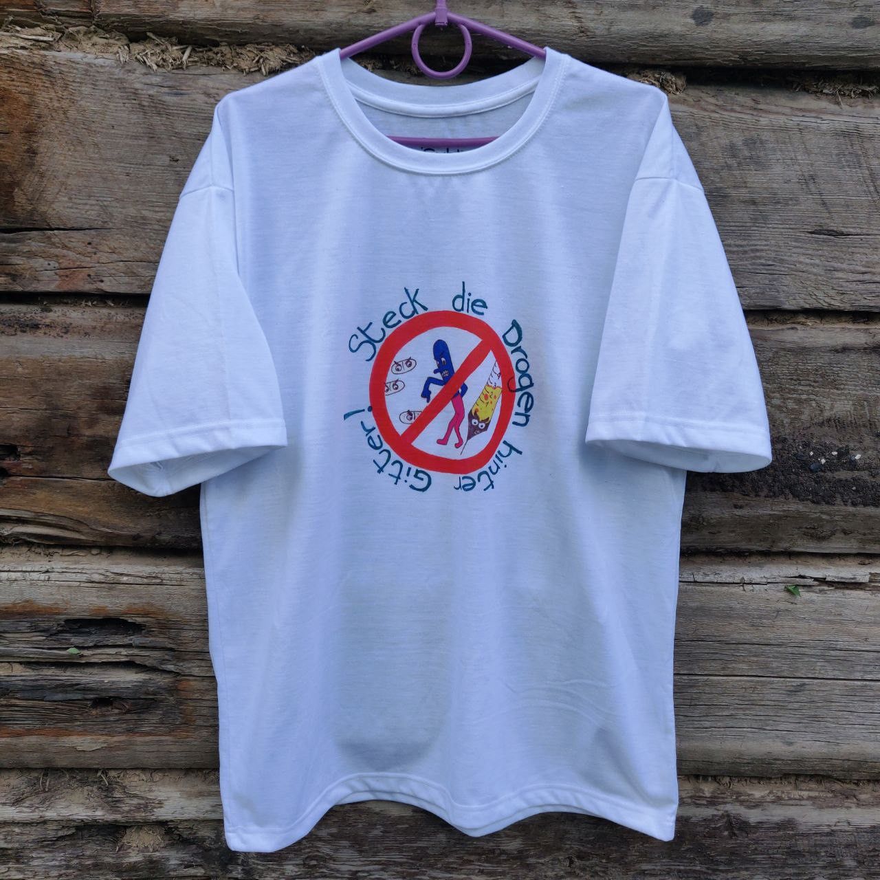 Other Vintage Against Drugs German T Shirt Promo Size US M / EU 48-50 / 2 - 1 Thumbnail