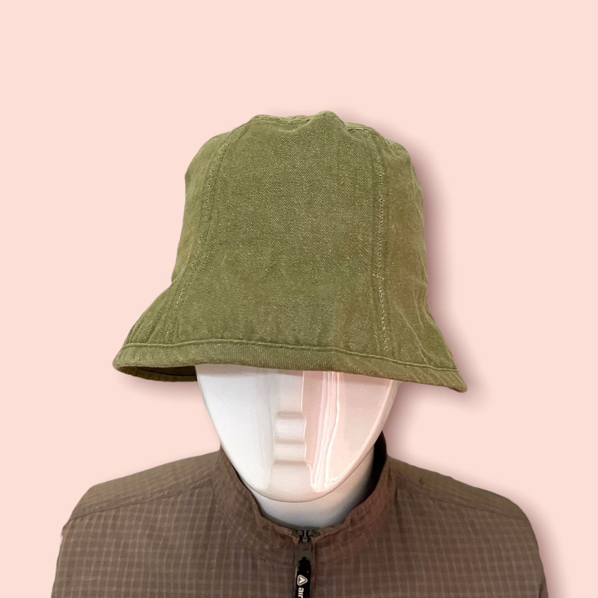 Japanese Brand × Vintage VINTAGE 7 PANEL GREEN DENIM BUCKET HAT JAPAN Size ONE SIZE - 15 Thumbnail