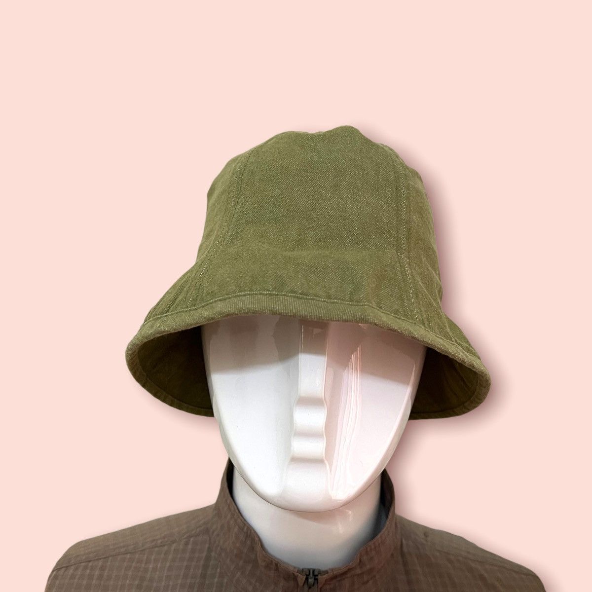 Japanese Brand × Vintage VINTAGE 7 PANEL GREEN DENIM BUCKET HAT JAPAN Size ONE SIZE - 14 Thumbnail