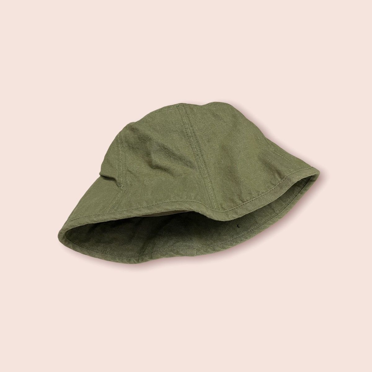 Japanese Brand × Vintage VINTAGE 7 PANEL GREEN DENIM BUCKET HAT JAPAN Size ONE SIZE - 1 Thumbnail