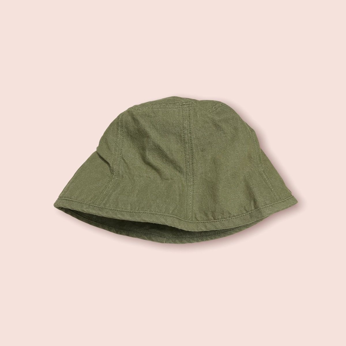 Japanese Brand × Vintage VINTAGE 7 PANEL GREEN DENIM BUCKET HAT JAPAN Size ONE SIZE - 2 Thumbnail