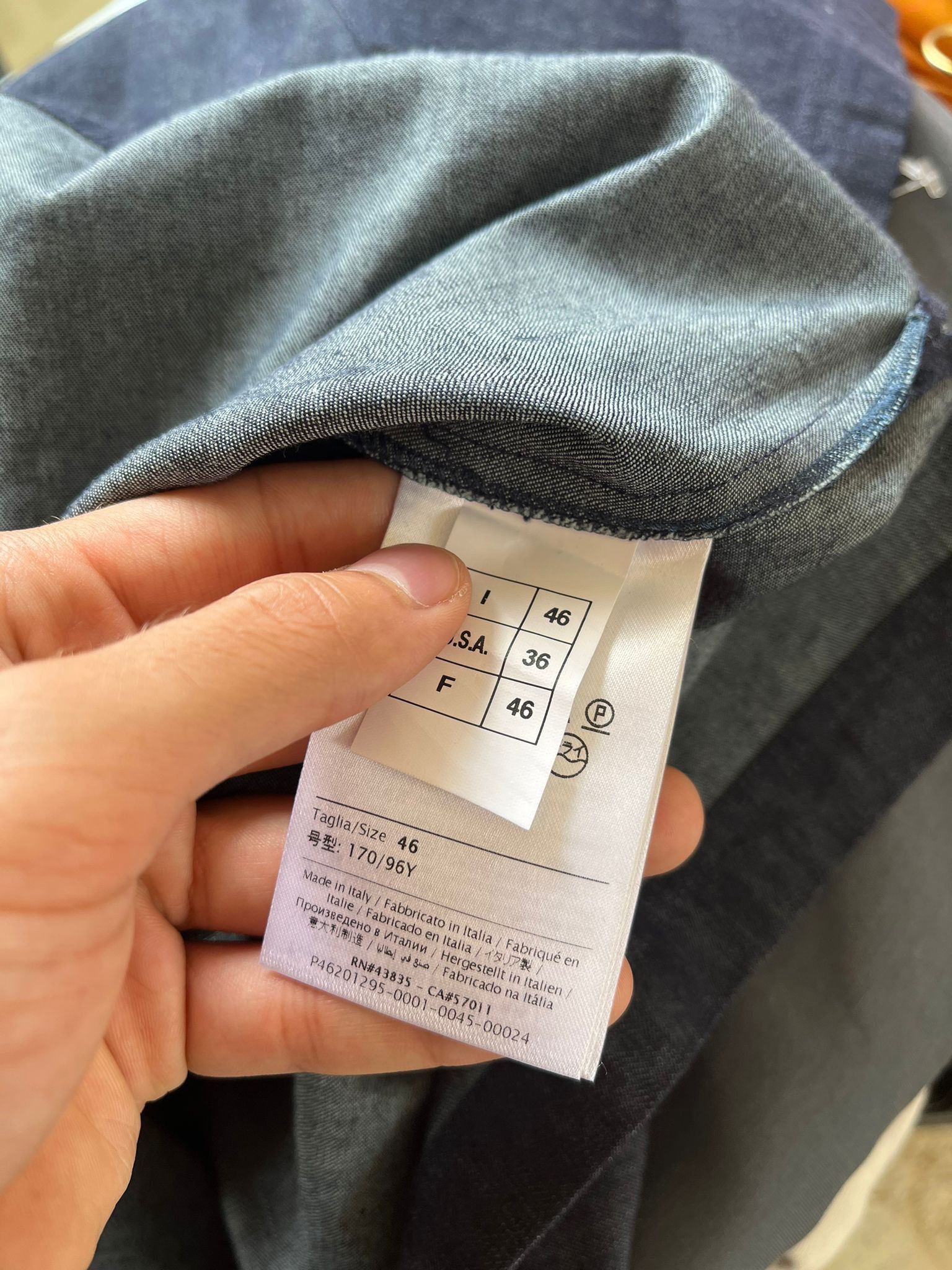 Valentino Denim Studded Tee in Indigo Color Size US L / EU 52-54 / 3 - 10 Thumbnail