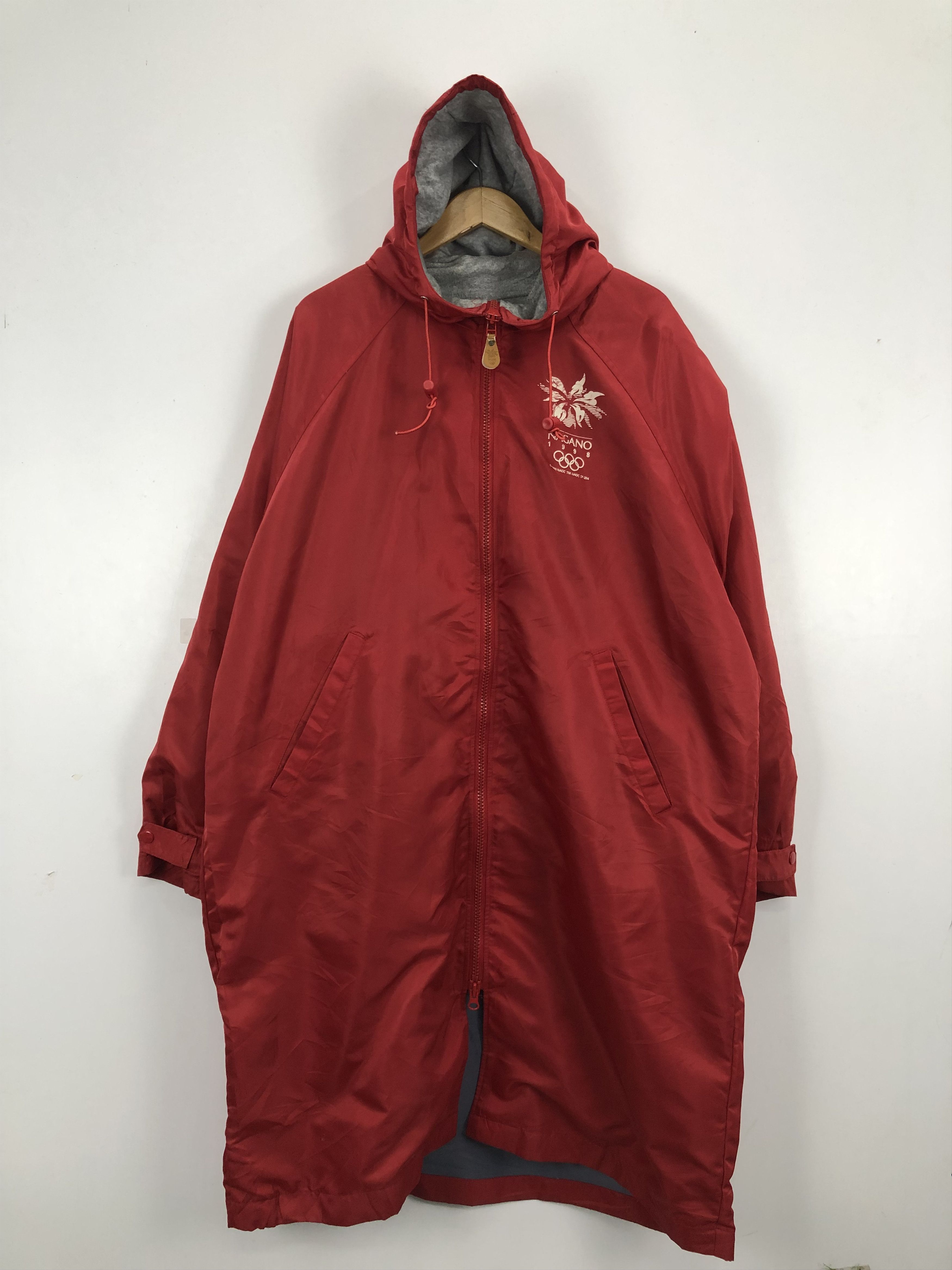 Vintage Vintage Nagano Hoodie Red Jacket Size US M / EU 48-50 / 2 - 1 Thumbnail