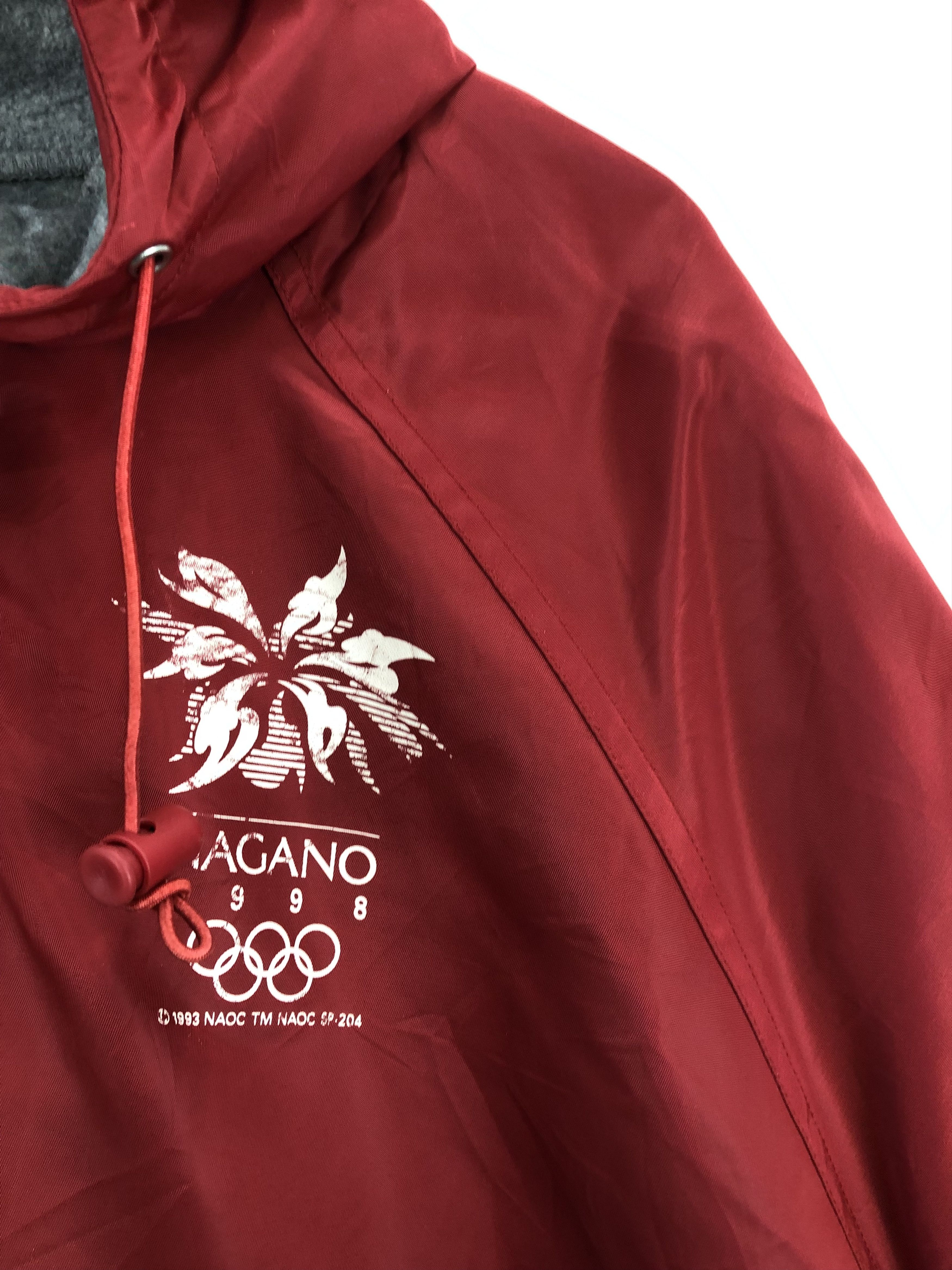 Vintage Vintage Nagano Hoodie Red Jacket Size US M / EU 48-50 / 2 - 6 Thumbnail