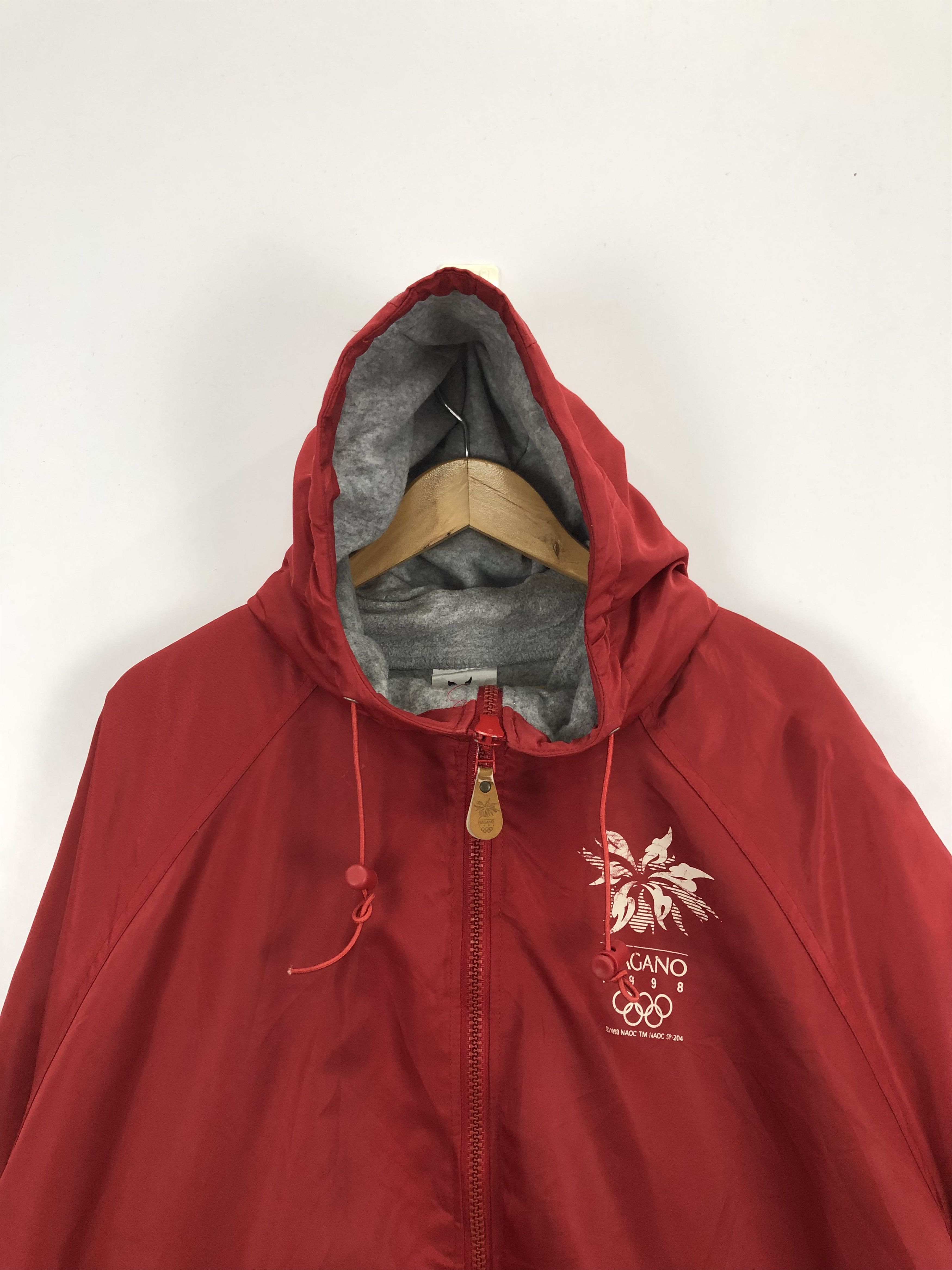Vintage Vintage Nagano Hoodie Red Jacket Size US M / EU 48-50 / 2 - 2 Thumbnail