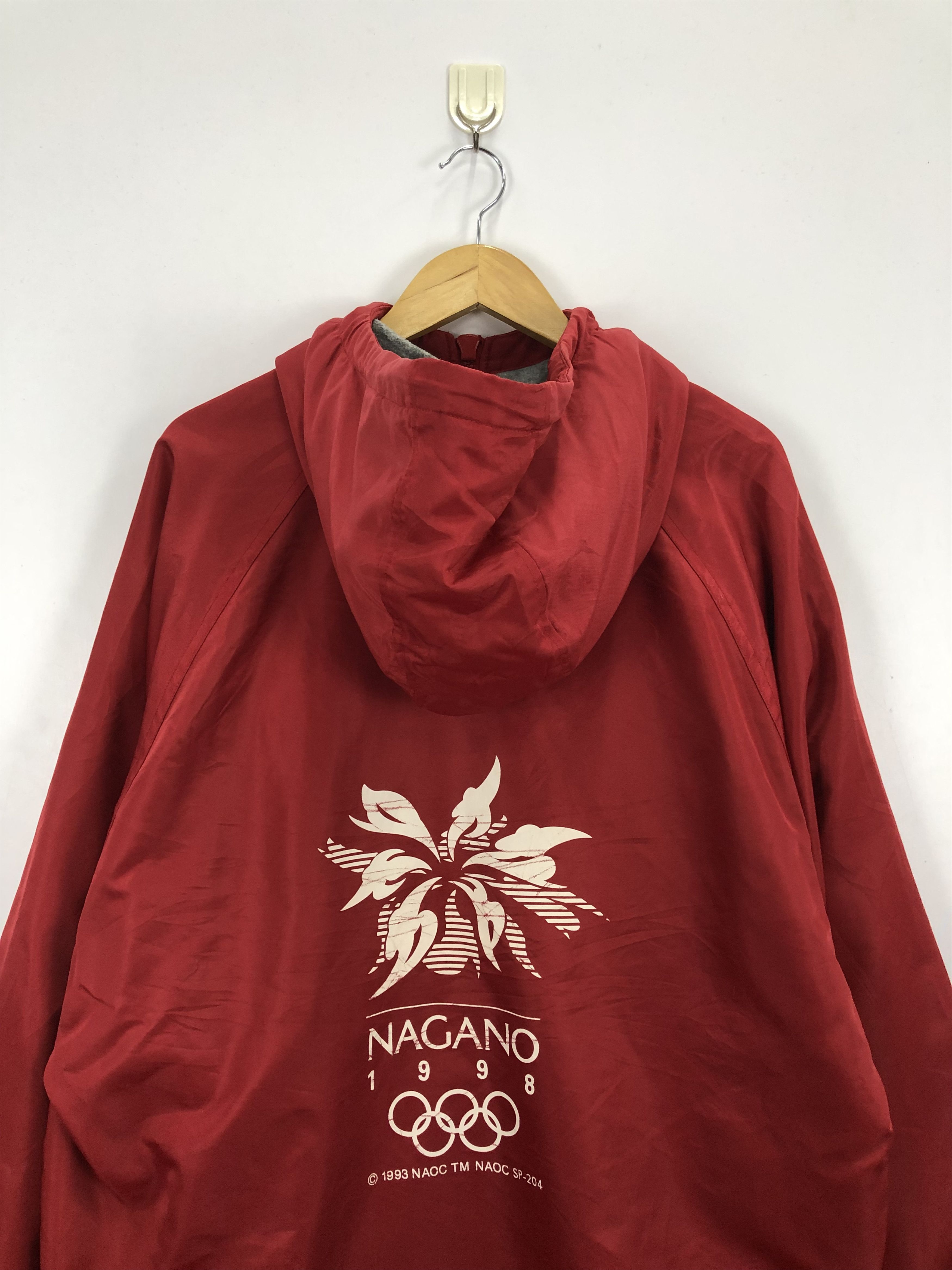 Vintage Vintage Nagano Hoodie Red Jacket Size US M / EU 48-50 / 2 - 9 Thumbnail