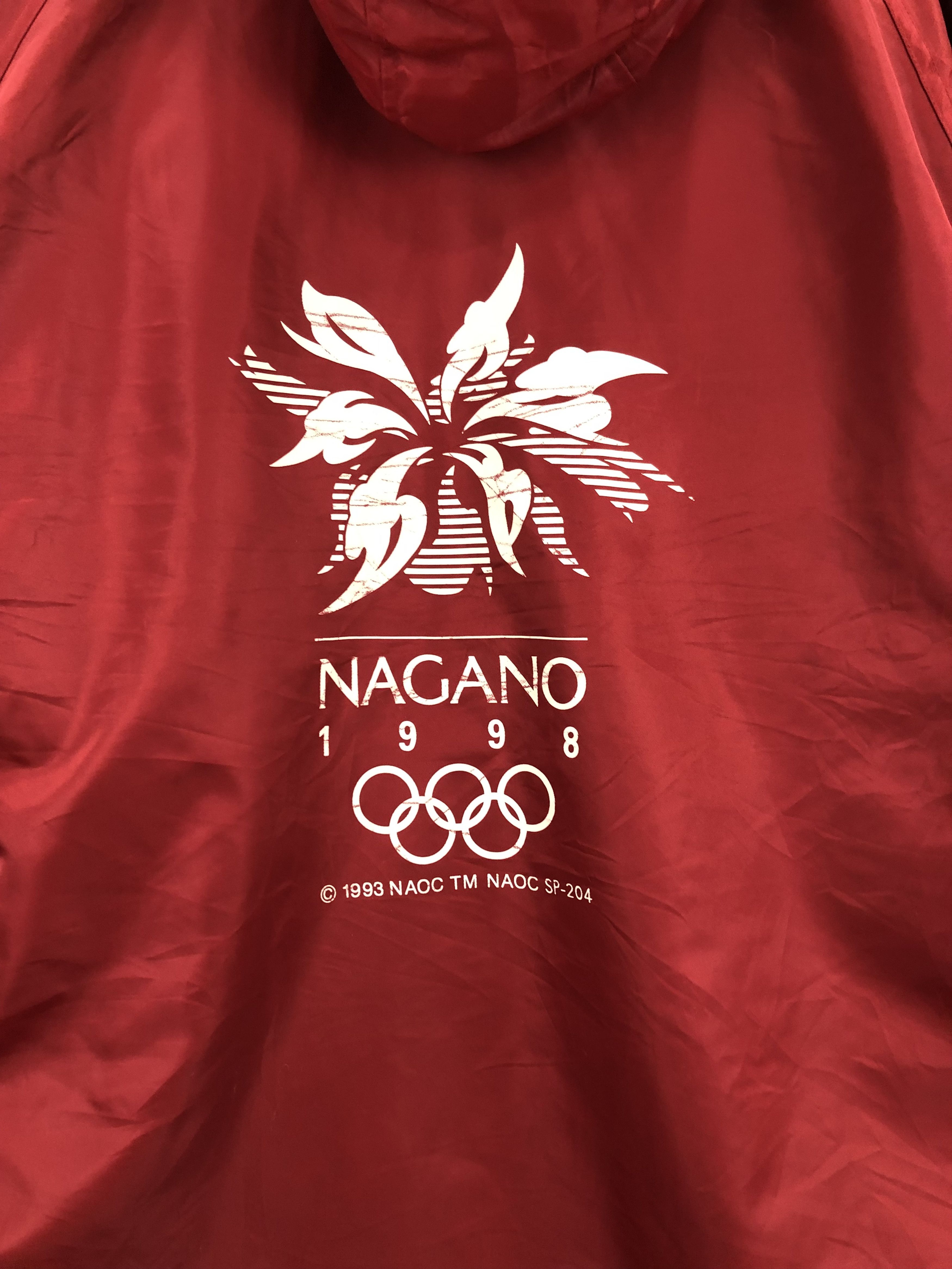 Vintage Vintage Nagano Hoodie Red Jacket Size US M / EU 48-50 / 2 - 10 Thumbnail
