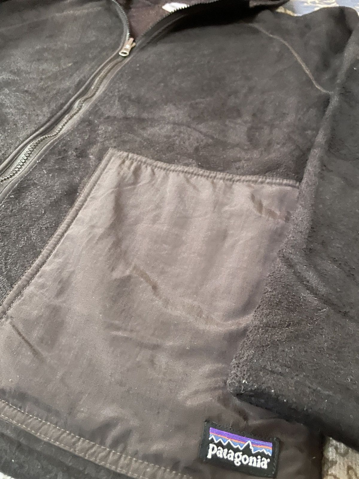 Patagonia × Vintage Y2K Patagonia Blocktech Fleece Jacket super black Kid’s XL Size US XL / EU 56 / 4 - 3 Thumbnail