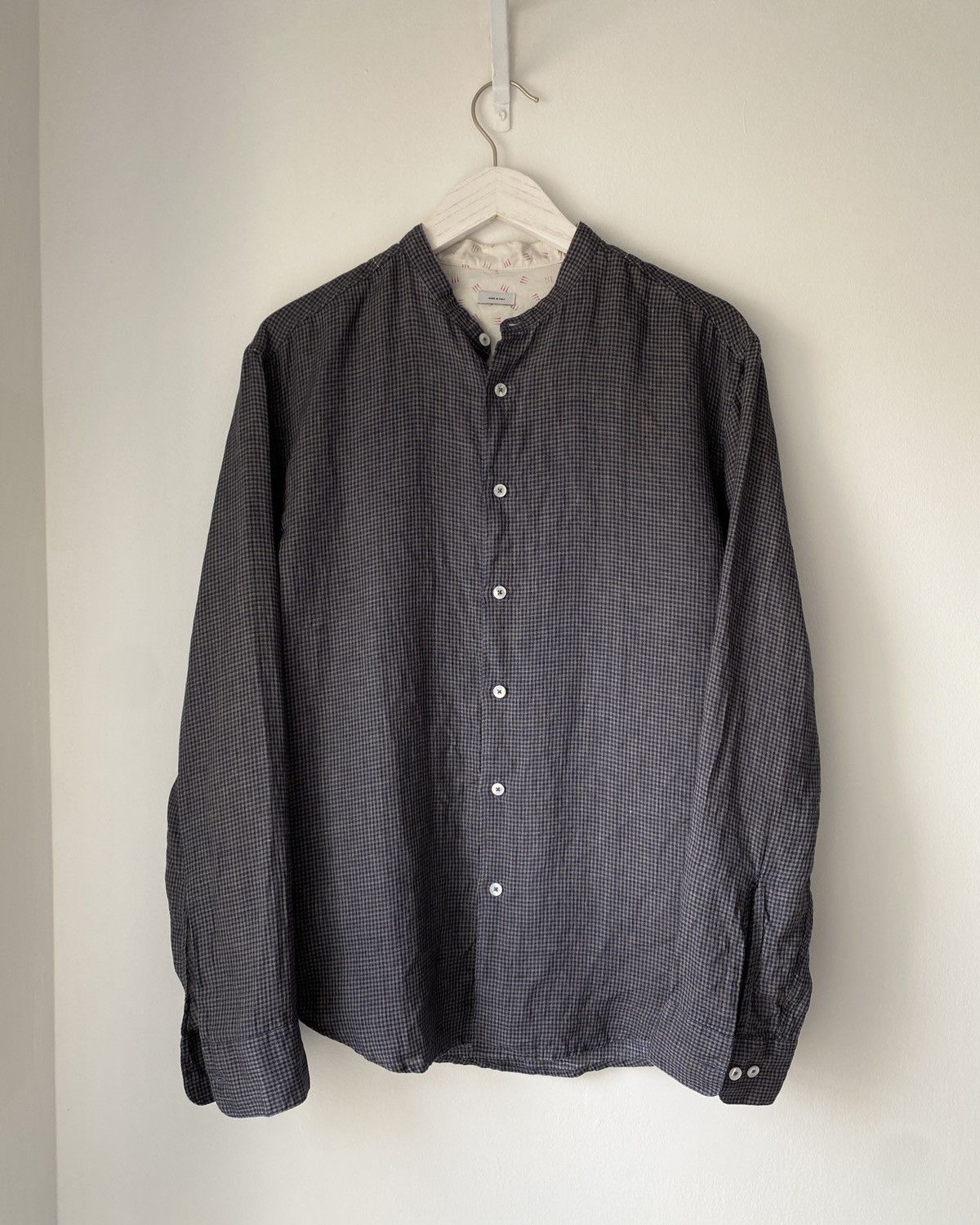 Visvim S/S ‘14 Indigo Check Linen Shirt | Grailed