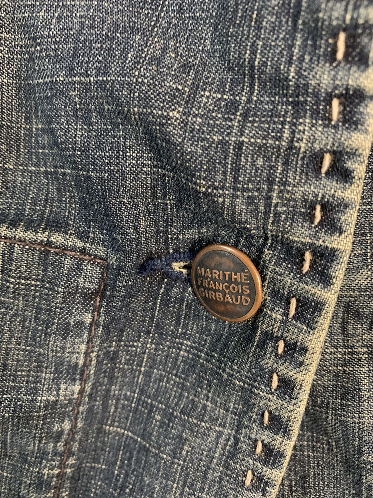 Marithe + Francois Girbaud Marithe Francois Girbaud Women Denim Jacket Size S / US 4 / IT 40 - 5 Thumbnail