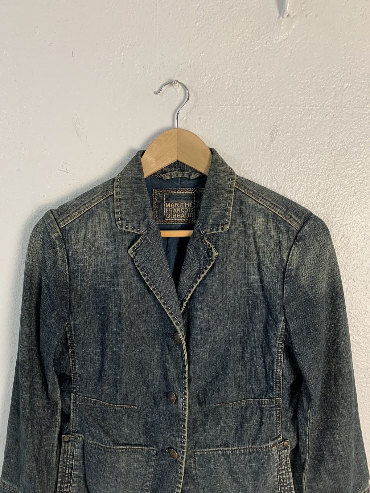 Marithe + Francois Girbaud Marithe Francois Girbaud Women Denim Jacket Size S / US 4 / IT 40 - 4 Thumbnail
