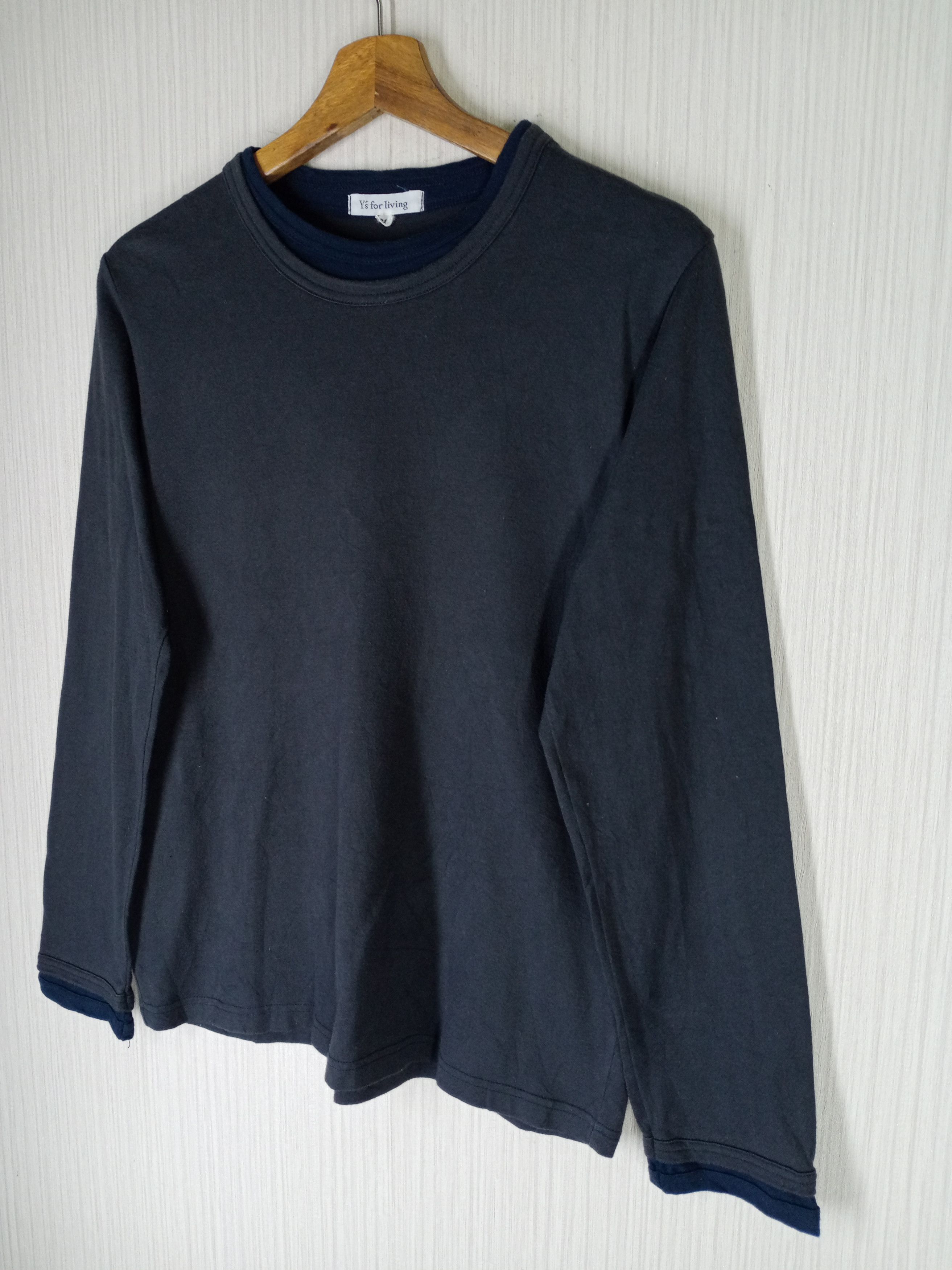 Yohji Yamamoto Y's For Living Long Sleeve Tshirt Size US M / EU 48-50 / 2 - 2 Thumbnail