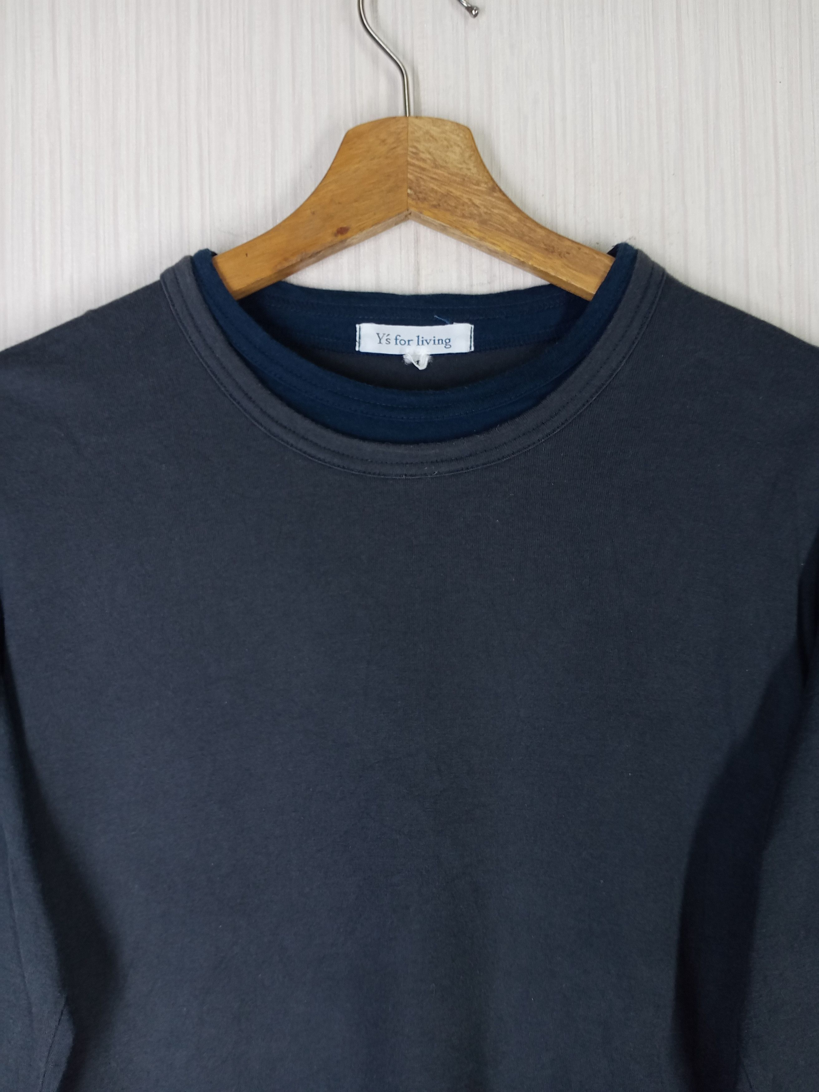 Yohji Yamamoto Y's For Living Long Sleeve Tshirt Size US M / EU 48-50 / 2 - 3 Thumbnail
