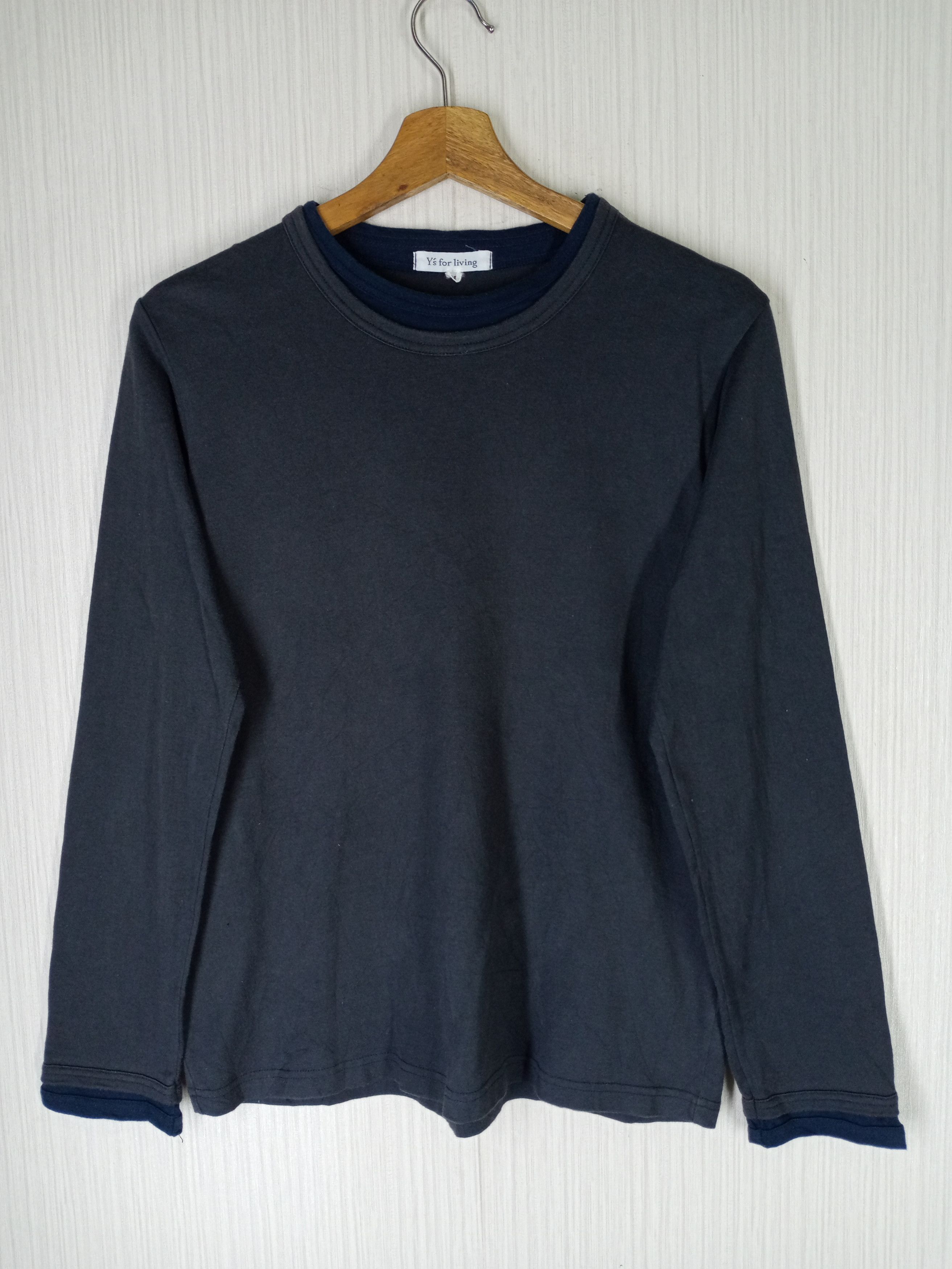 Yohji Yamamoto Y's For Living Long Sleeve Tshirt Size US M / EU 48-50 / 2 - 1 Thumbnail