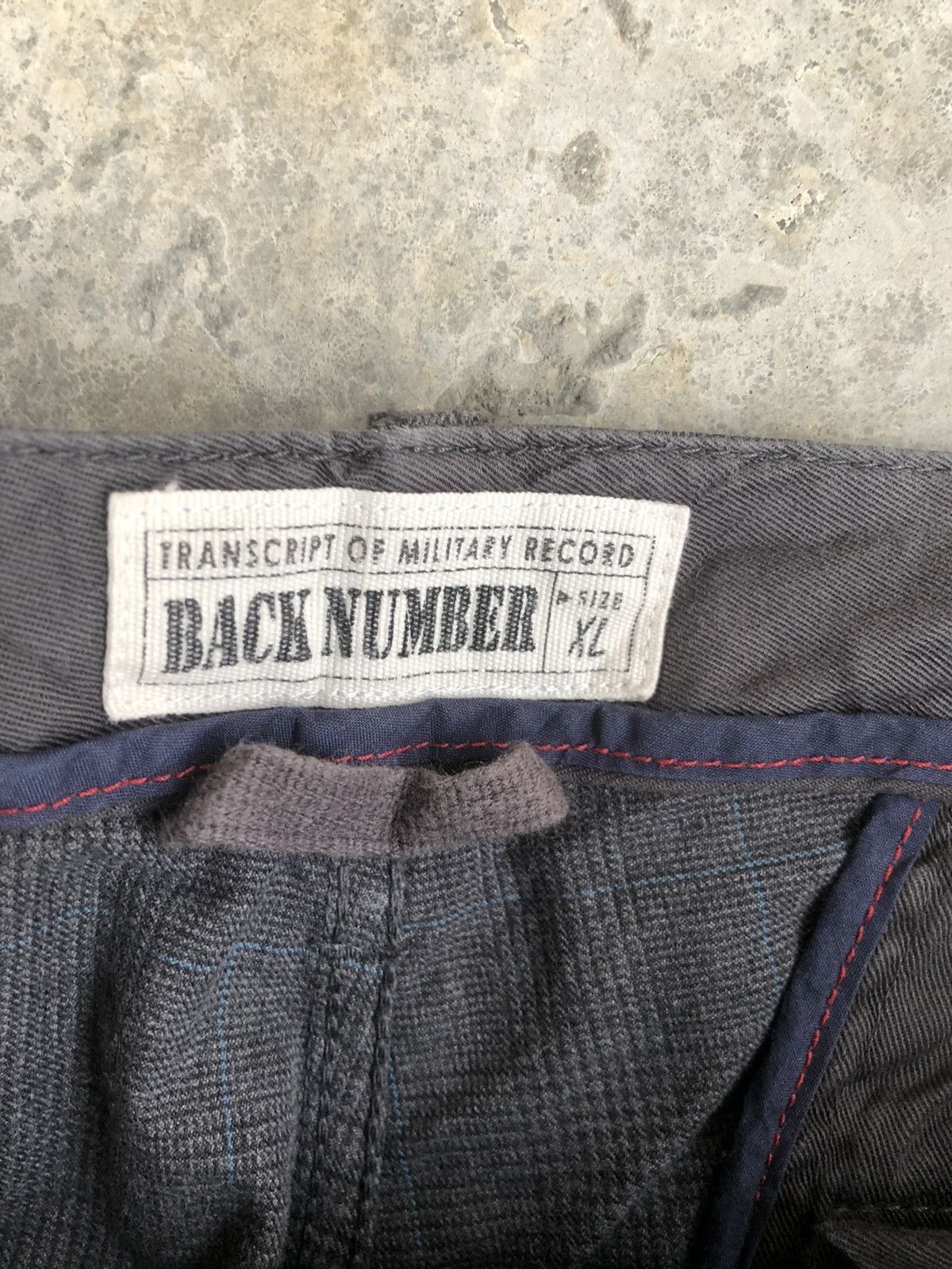 Japanese Brand Back Number Plaid Cargo Pants Tactical Multipocket Size US 35 - 11 Thumbnail