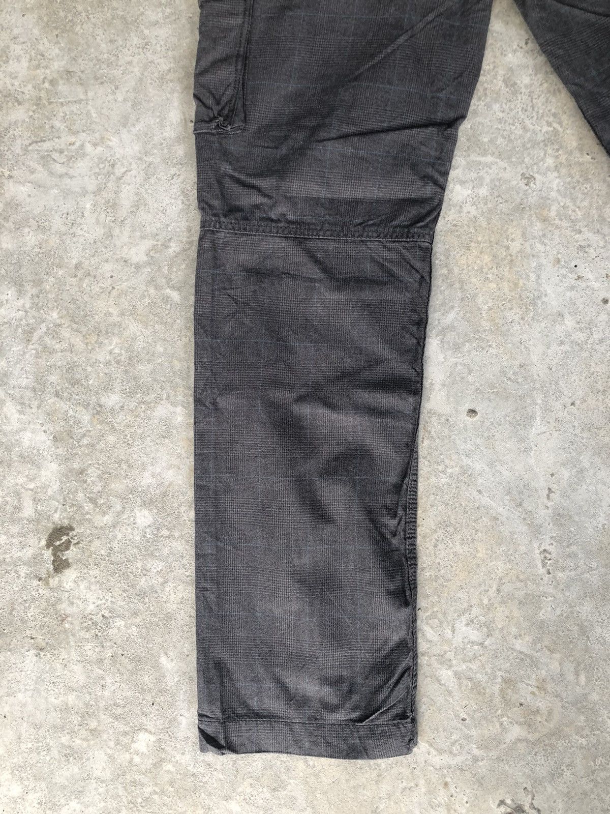 Japanese Brand Back Number Plaid Cargo Pants Tactical Multipocket Size US 35 - 9 Thumbnail