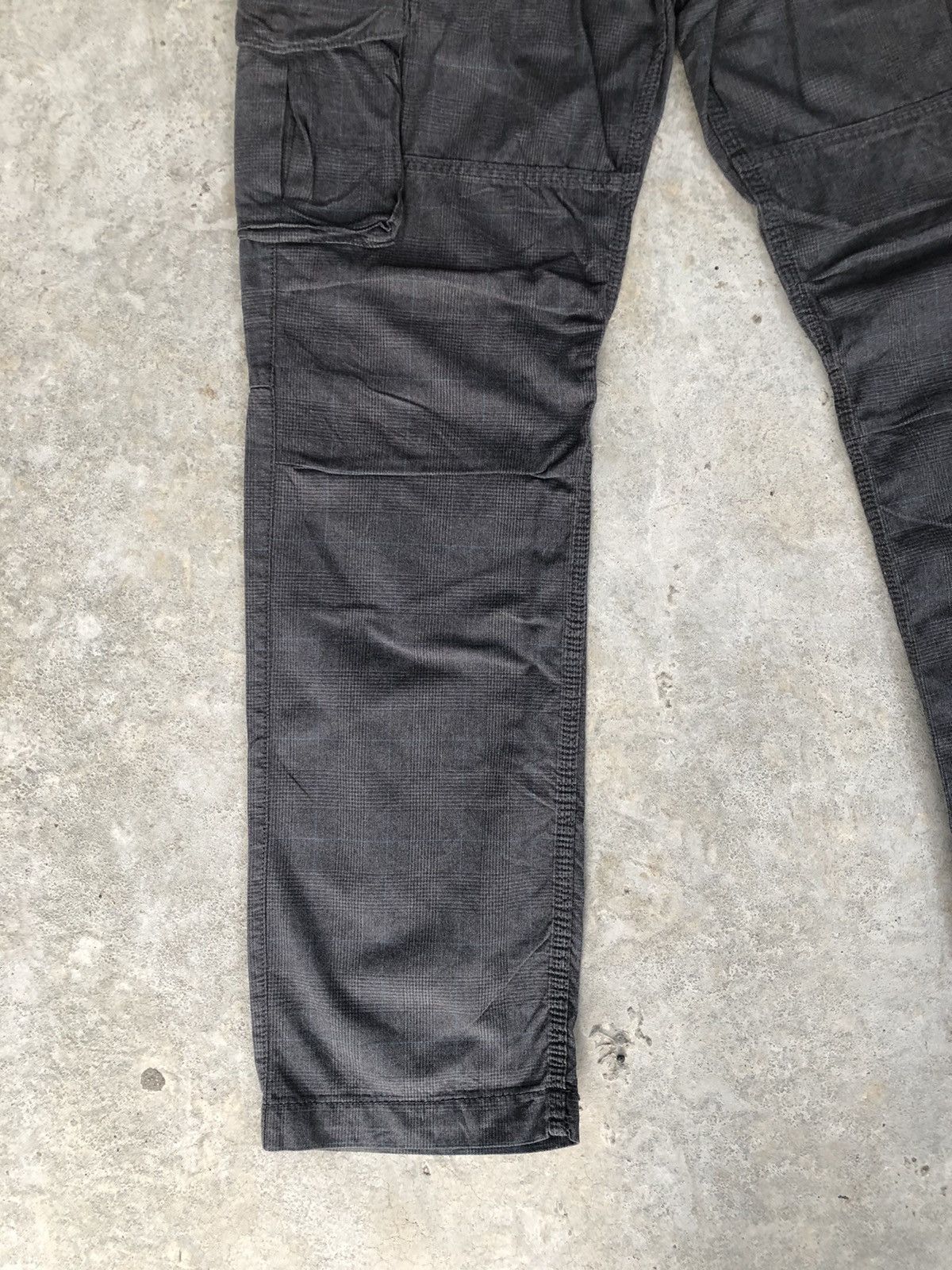 Japanese Brand Back Number Plaid Cargo Pants Tactical Multipocket Size US 35 - 6 Thumbnail