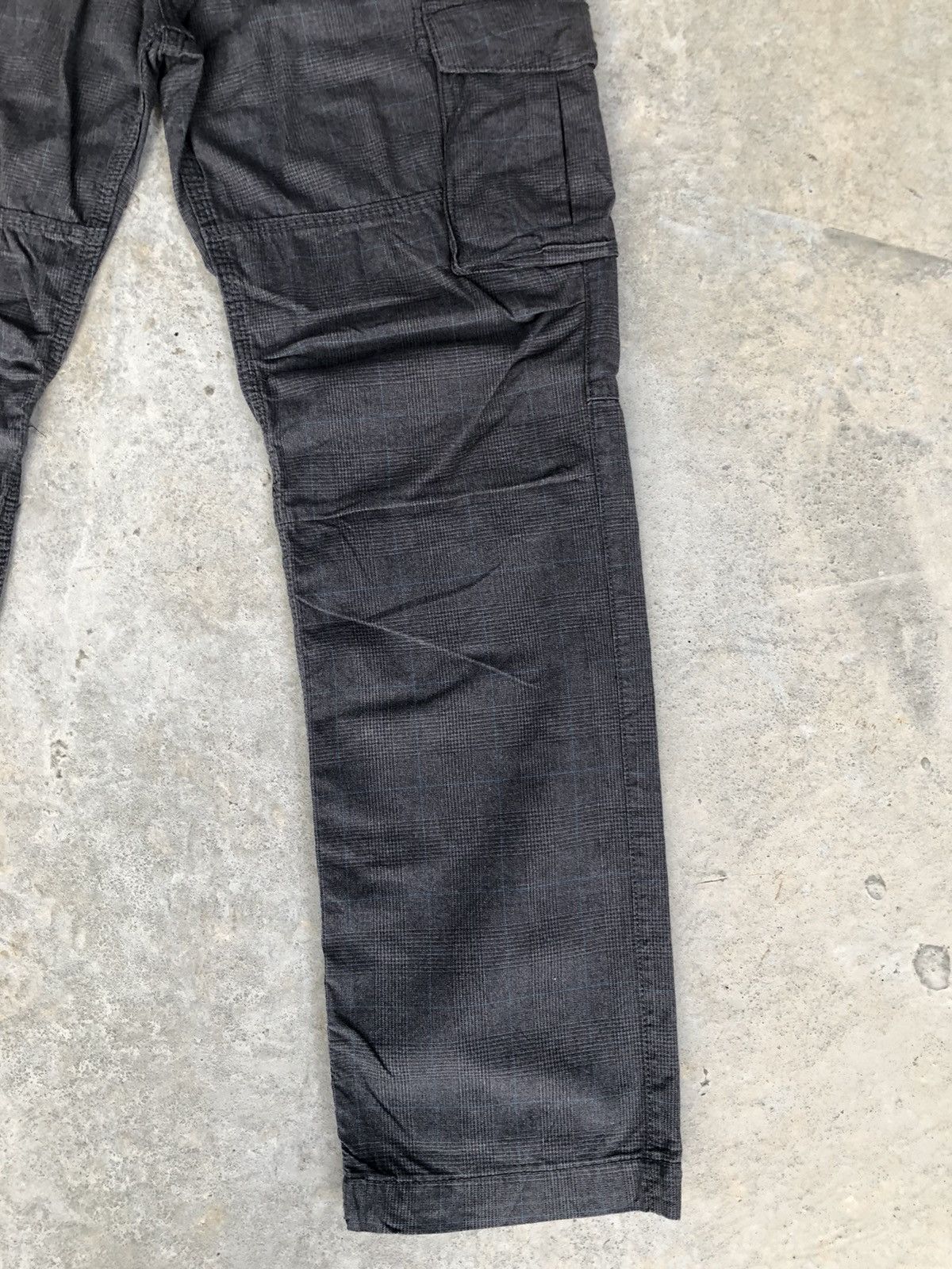 Japanese Brand Back Number Plaid Cargo Pants Tactical Multipocket Size US 35 - 7 Thumbnail