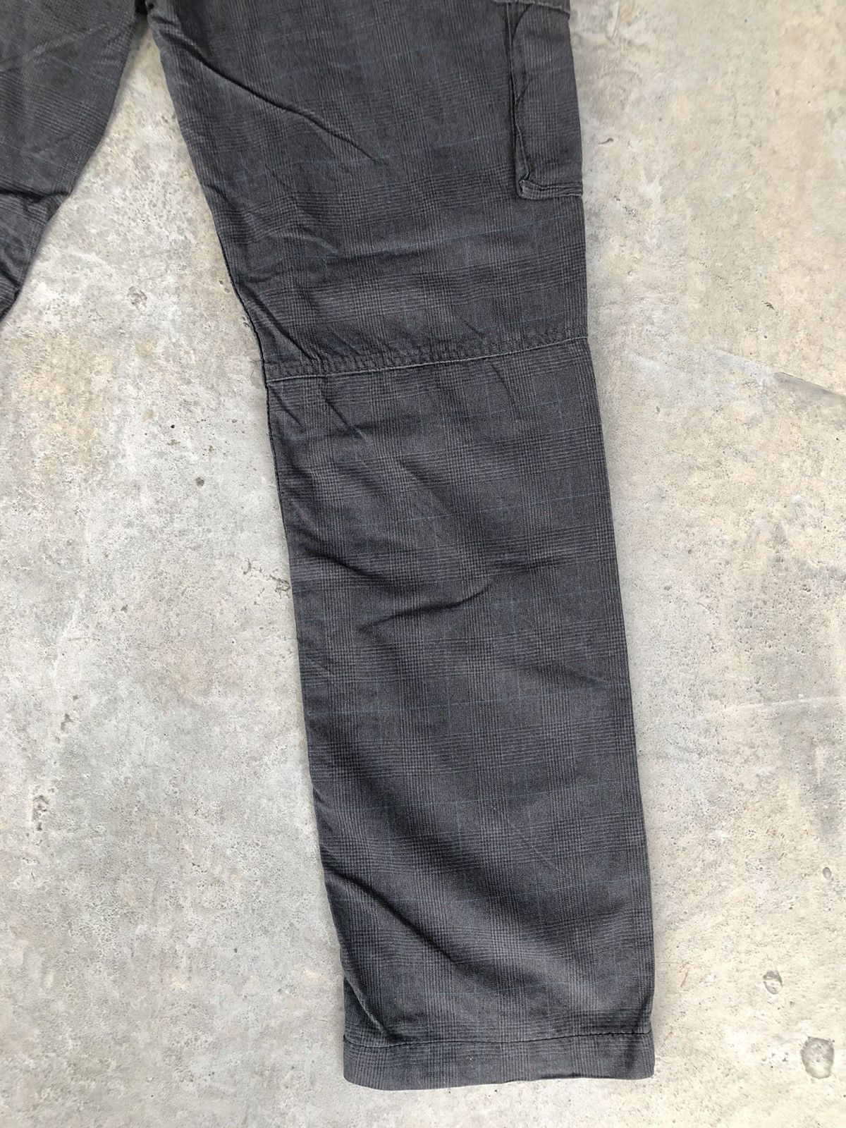 Japanese Brand Back Number Plaid Cargo Pants Tactical Multipocket Size US 35 - 10 Thumbnail