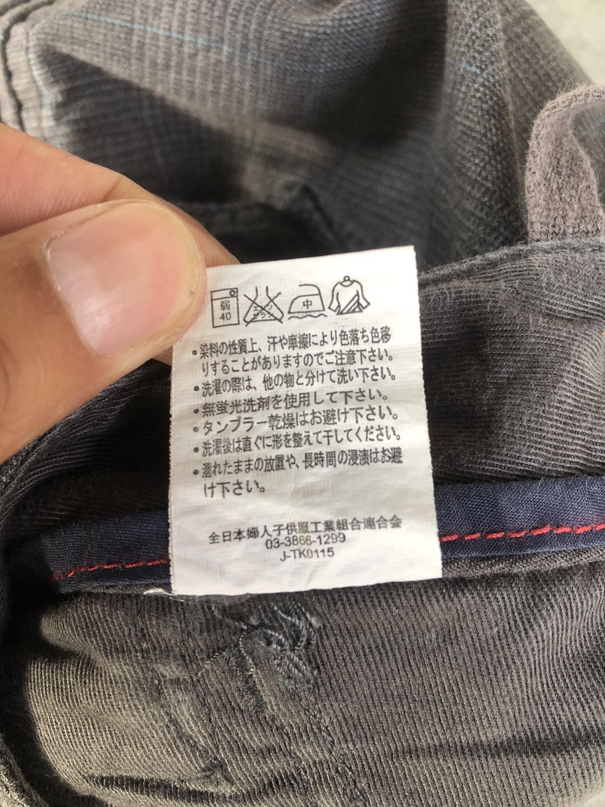 Japanese Brand Back Number Plaid Cargo Pants Tactical Multipocket Size US 35 - 13 Thumbnail