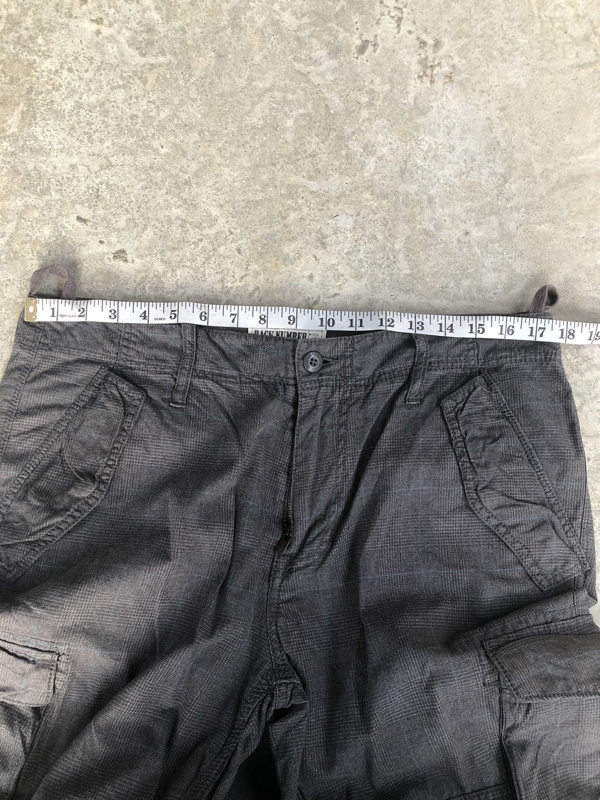 Japanese Brand Back Number Plaid Cargo Pants Tactical Multipocket Size US 35 - 14 Thumbnail
