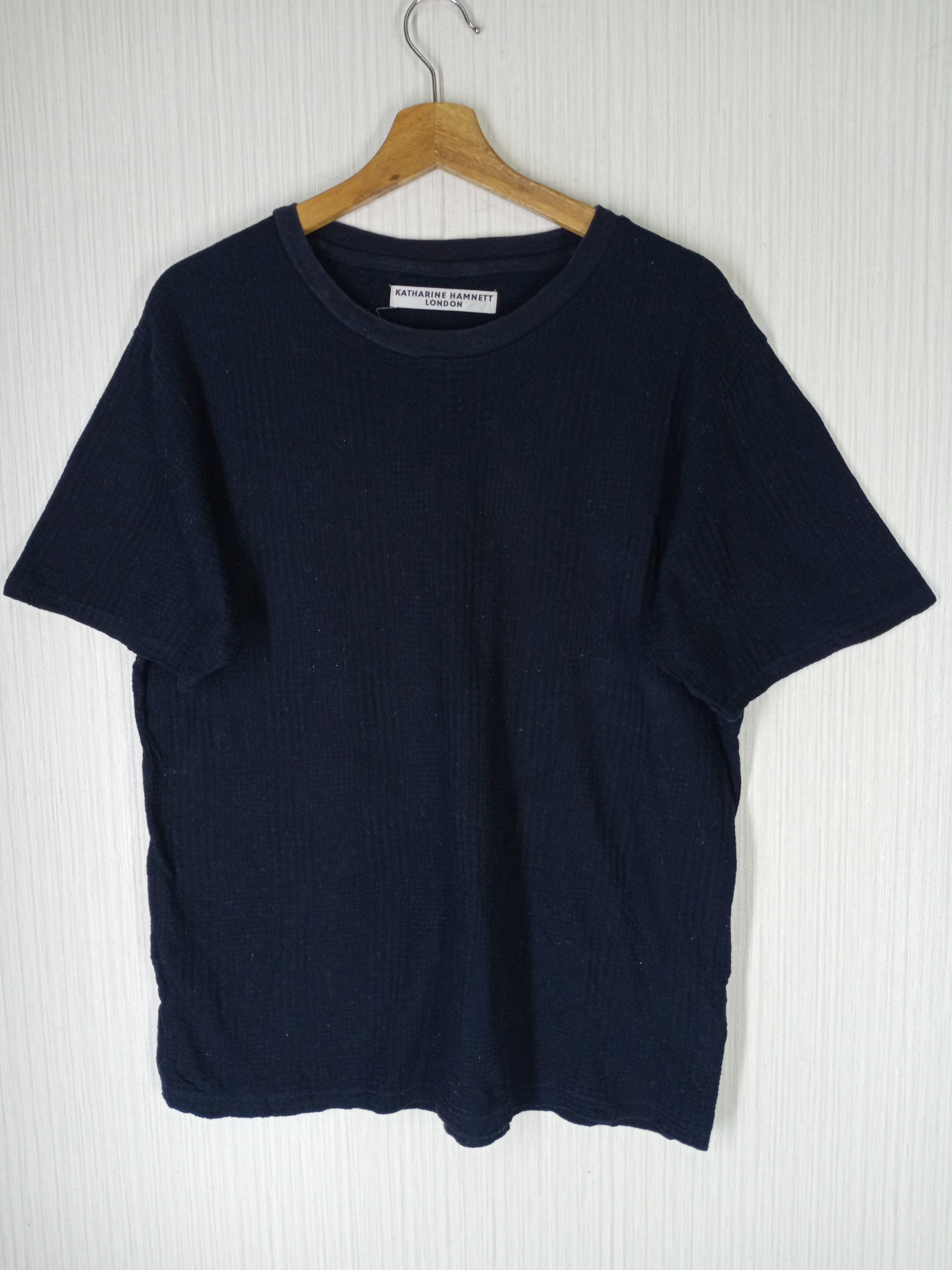 image of Katharine Hamnett London Vintage Katharine Hamnett Cut & Swen Tshirt in Black, Men's (Size XL)