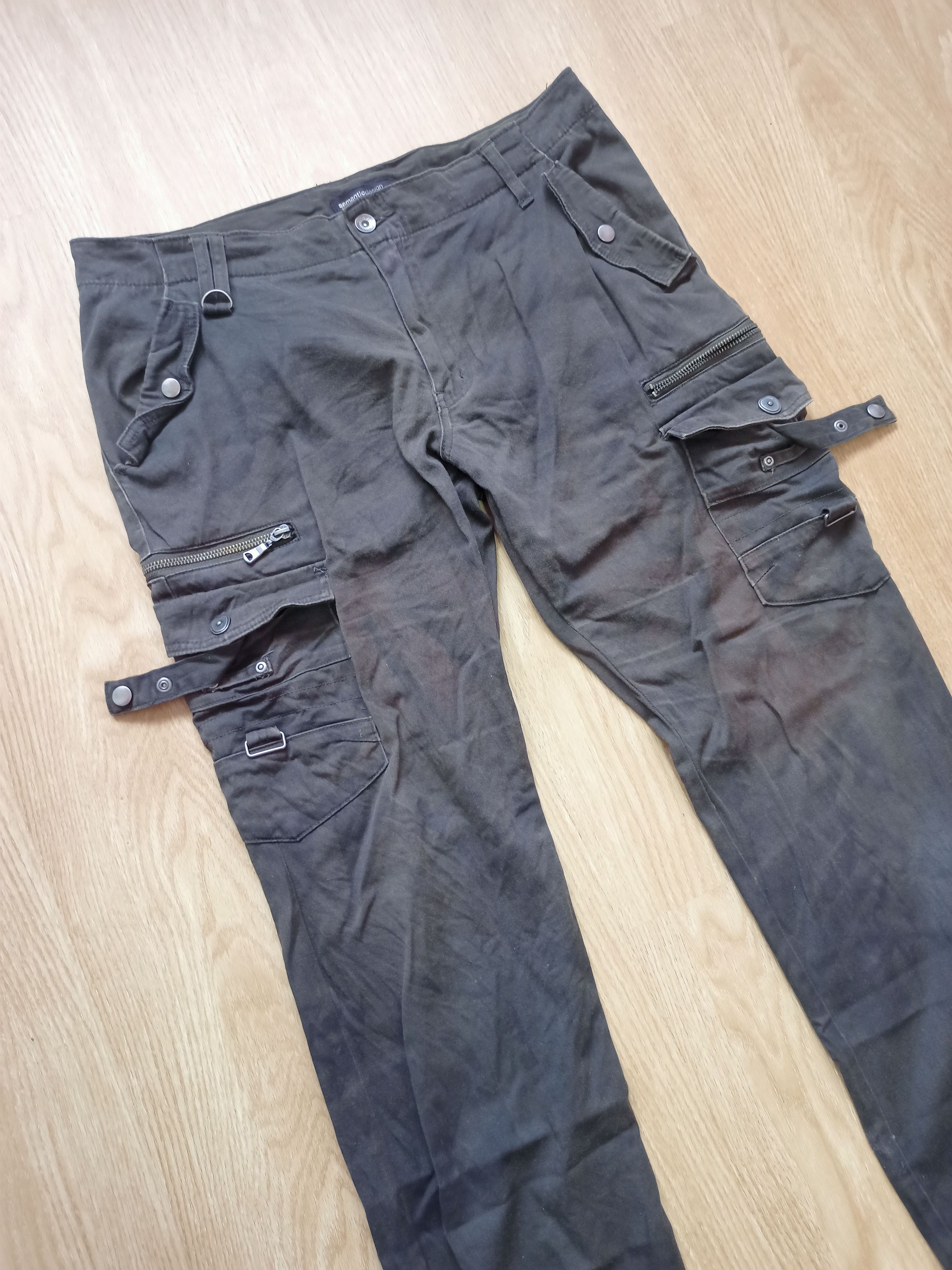 semanticdesign Semantic Design Mudwash Tactical Cargo Pants Size US 36 / EU 52 - 3 Thumbnail