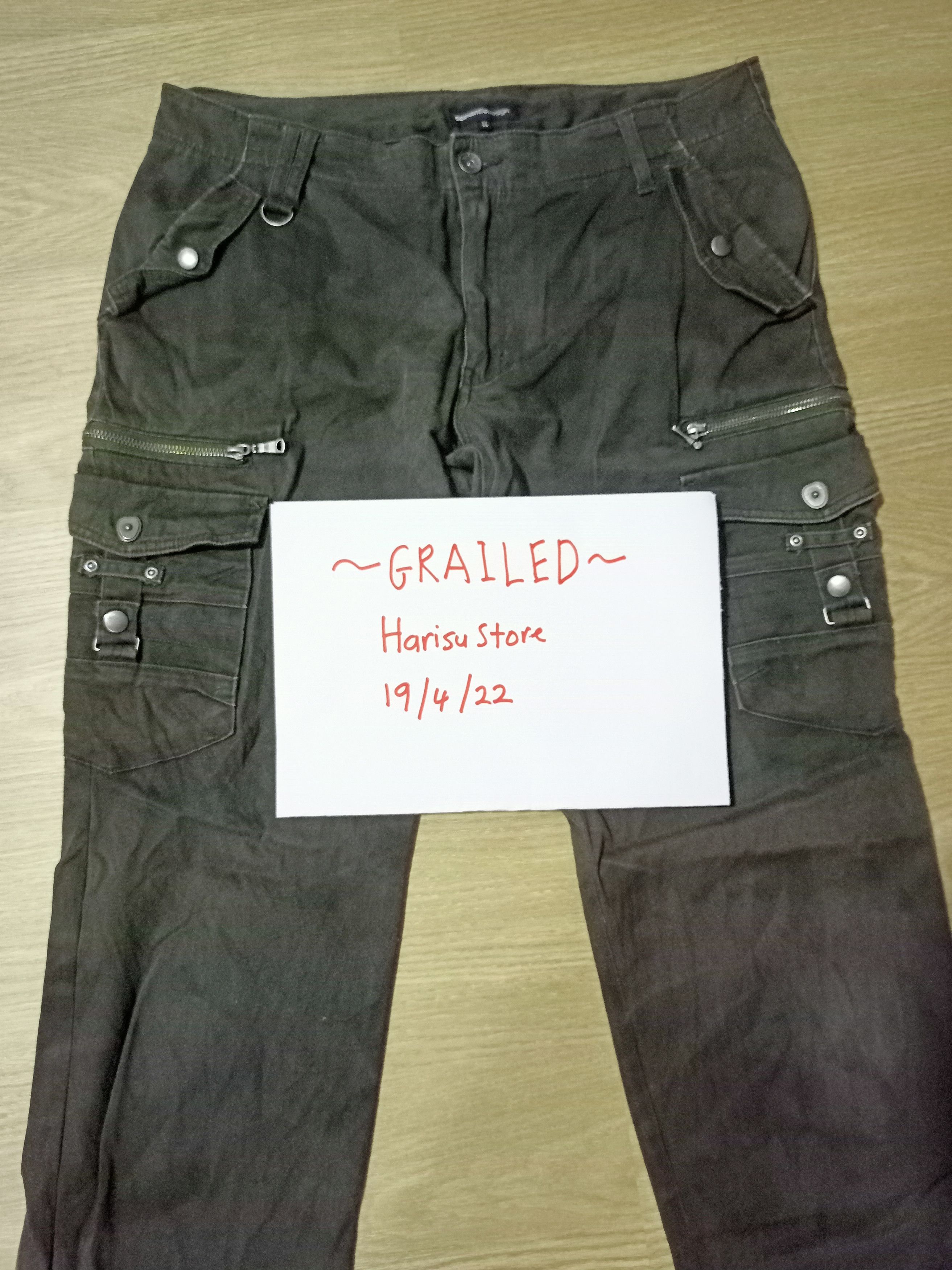 semanticdesign Semantic Design Mudwash Tactical Cargo Pants Size US 36 / EU 52 - 25 Thumbnail