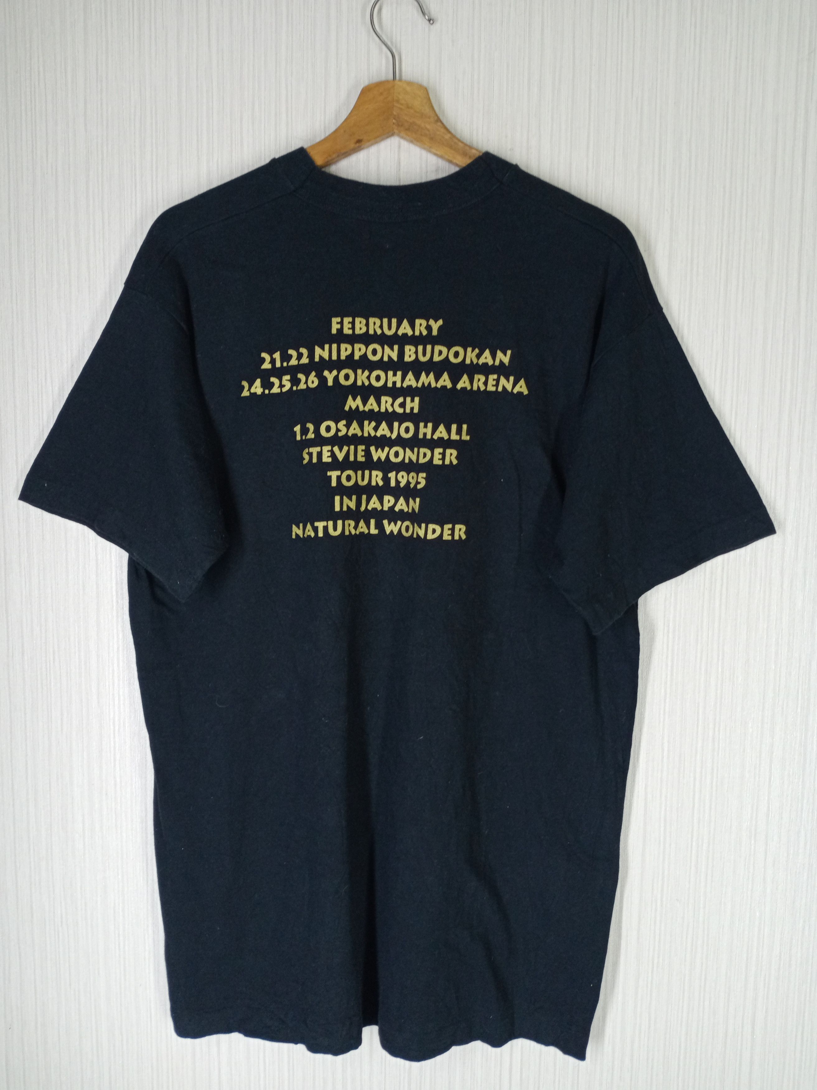 Band Tees Rare Vintage 1995 Stevie Wonder Tour Rap Tee Tshirt Size US L / EU 52-54 / 3 - 2 Thumbnail