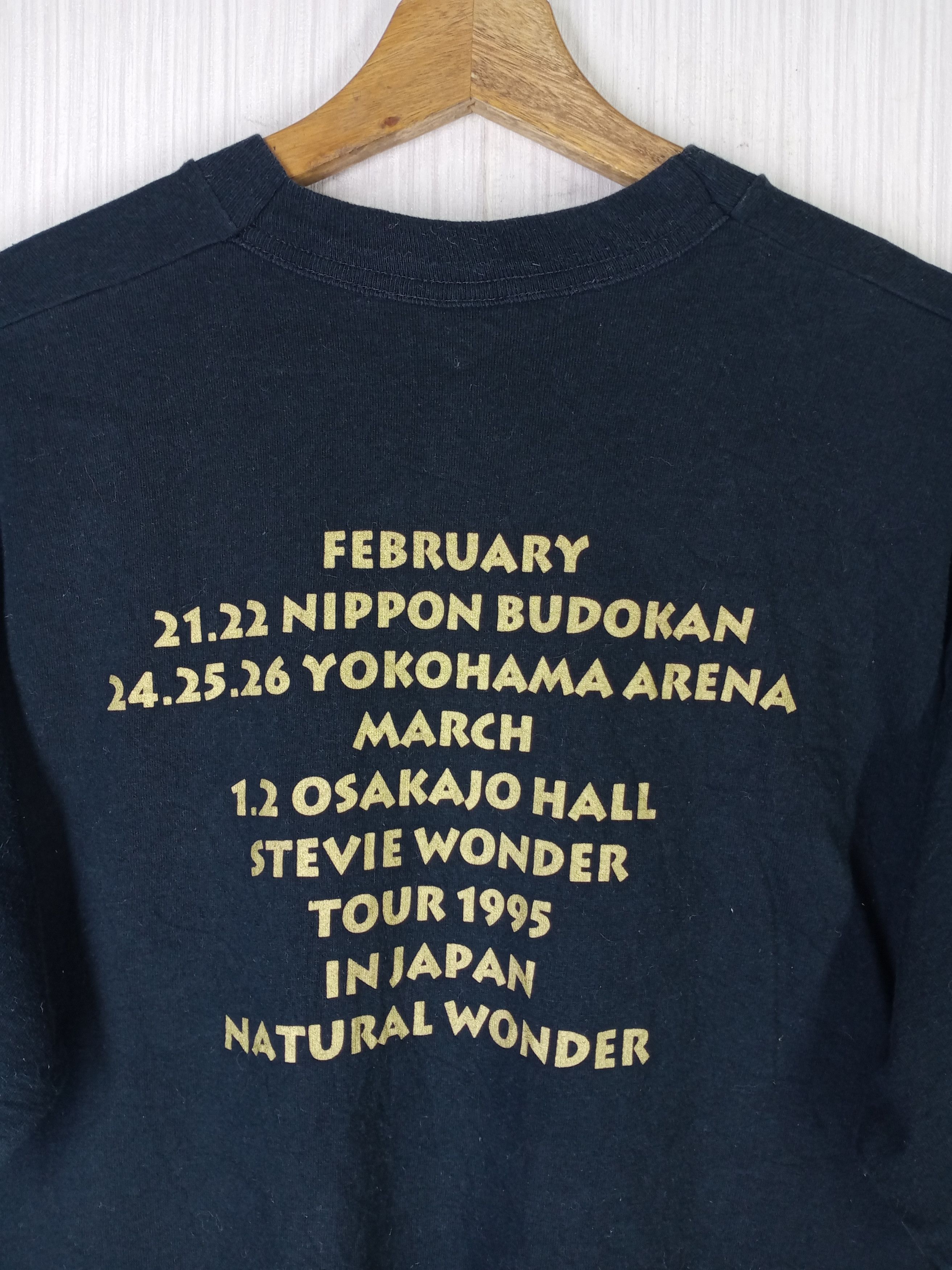 Band Tees Rare Vintage 1995 Stevie Wonder Tour Rap Tee Tshirt Size US L / EU 52-54 / 3 - 5 Thumbnail