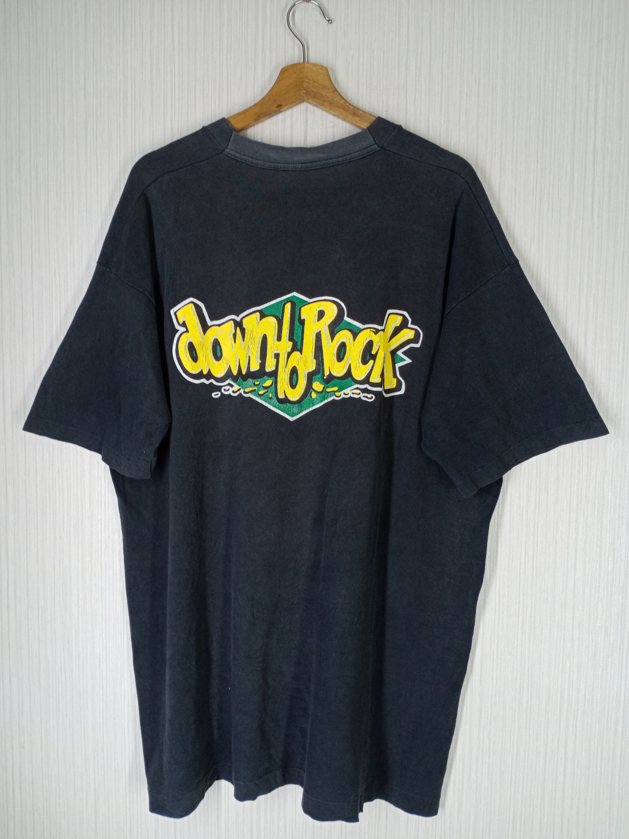 Shorty's Skateboards Rare Vintage 90s Skateboard Rock of Down Tshirt Size US XL / EU 56 / 4 - 2 Thumbnail
