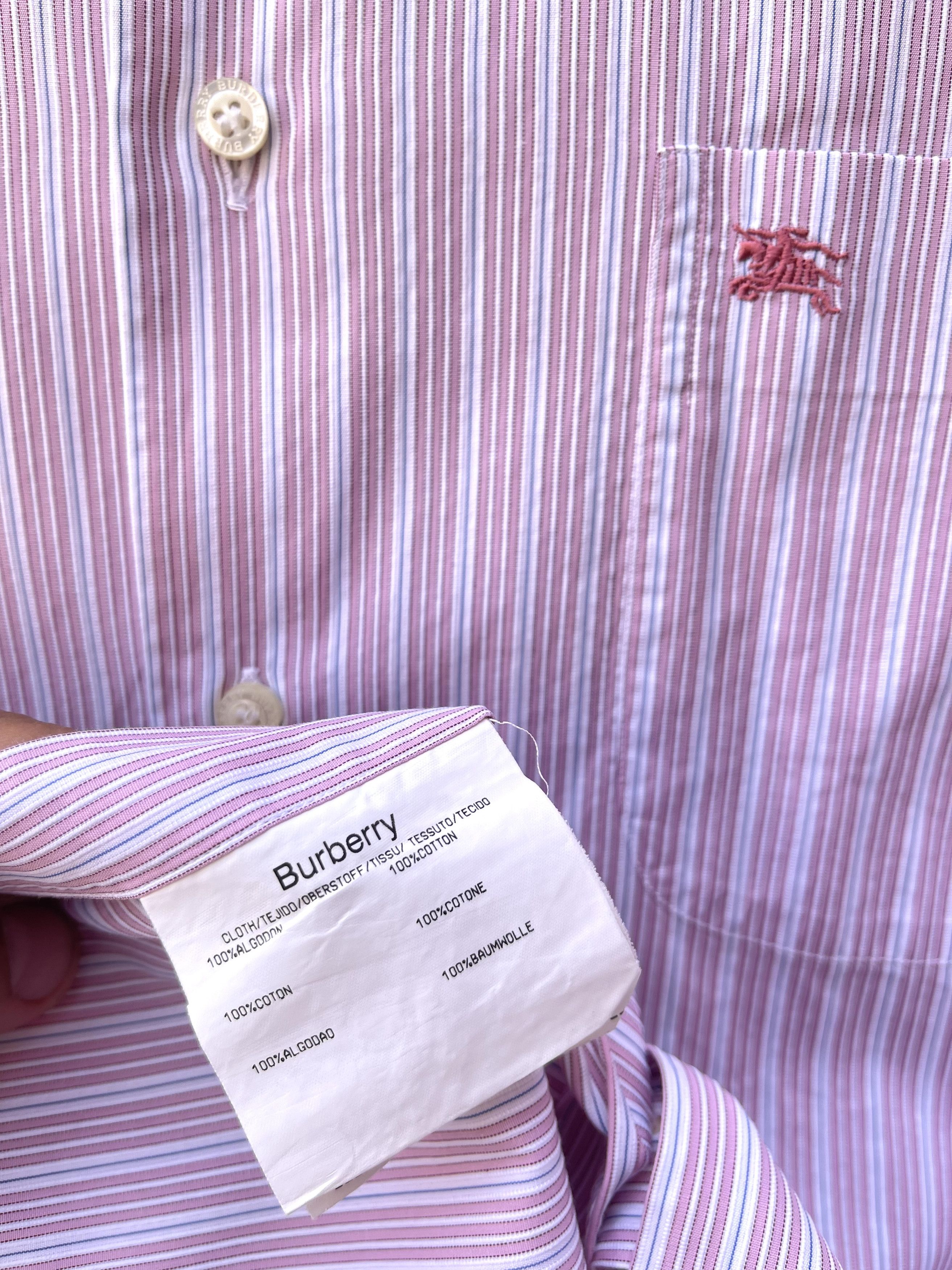 Burberry Burberry shirt striped multicolored rare size M Size US M / EU 48-50 / 2 - 4 Thumbnail