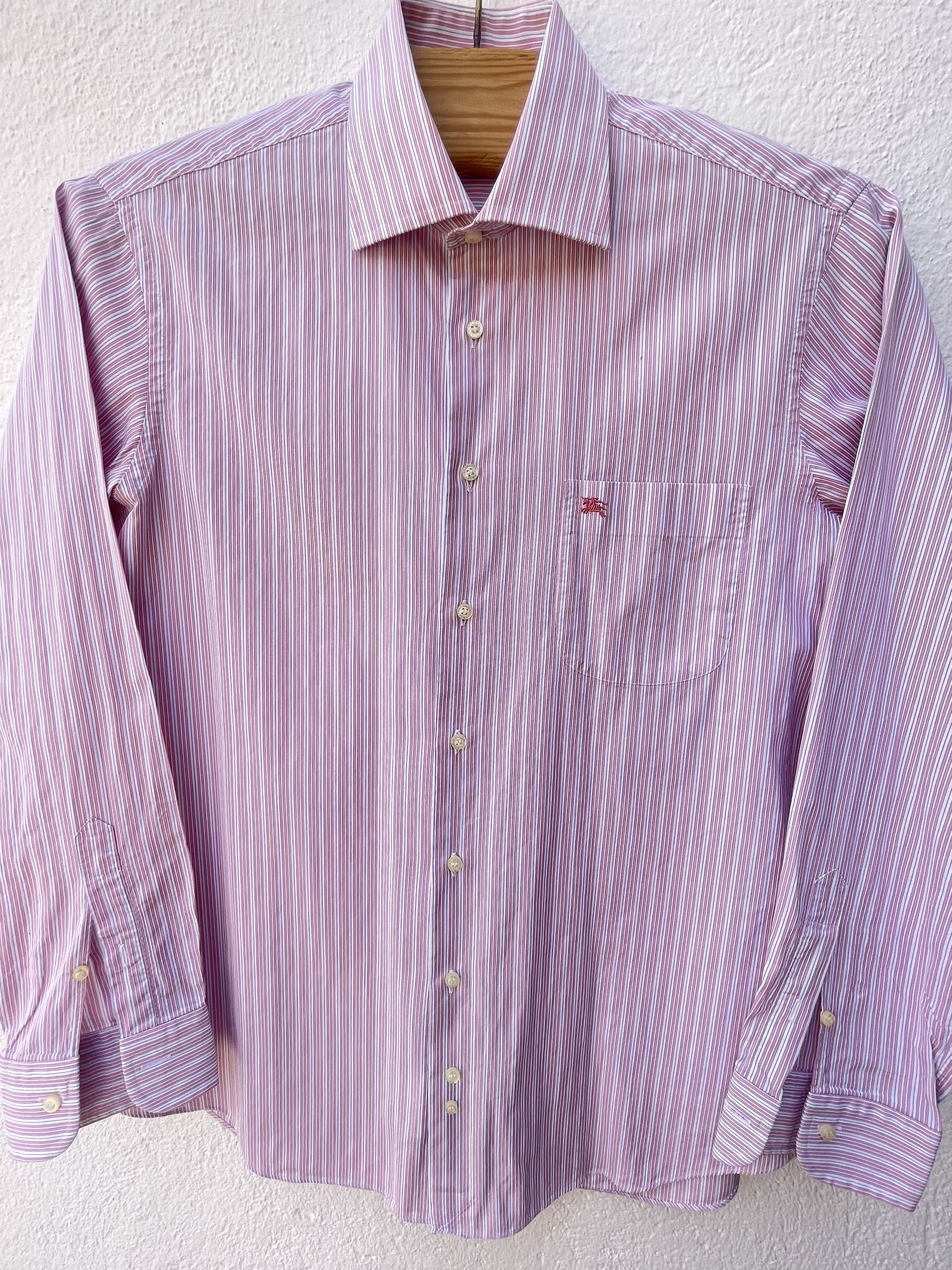 Burberry Burberry shirt striped multicolored rare size M Size US M / EU 48-50 / 2 - 2 Thumbnail