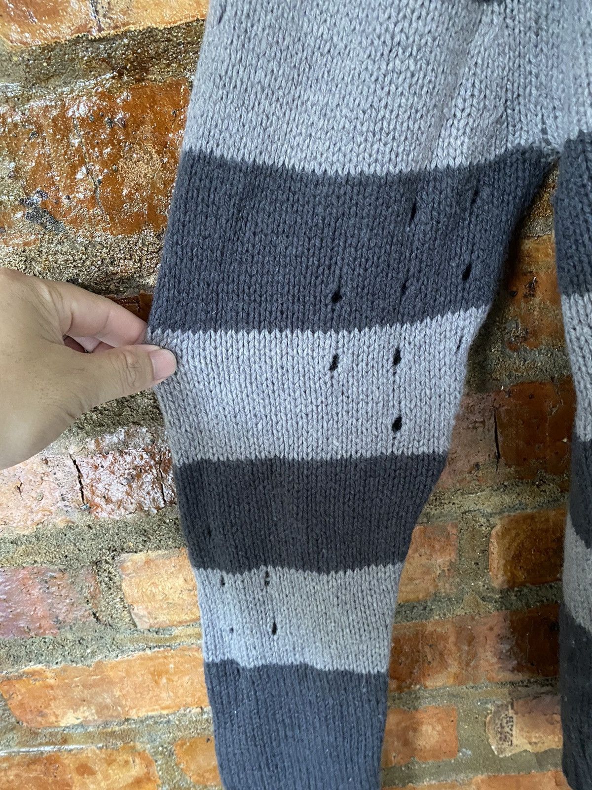 Japanese Brand SILAS distressed border punk knit Size US L / EU 52-54 / 3 - 9 Thumbnail