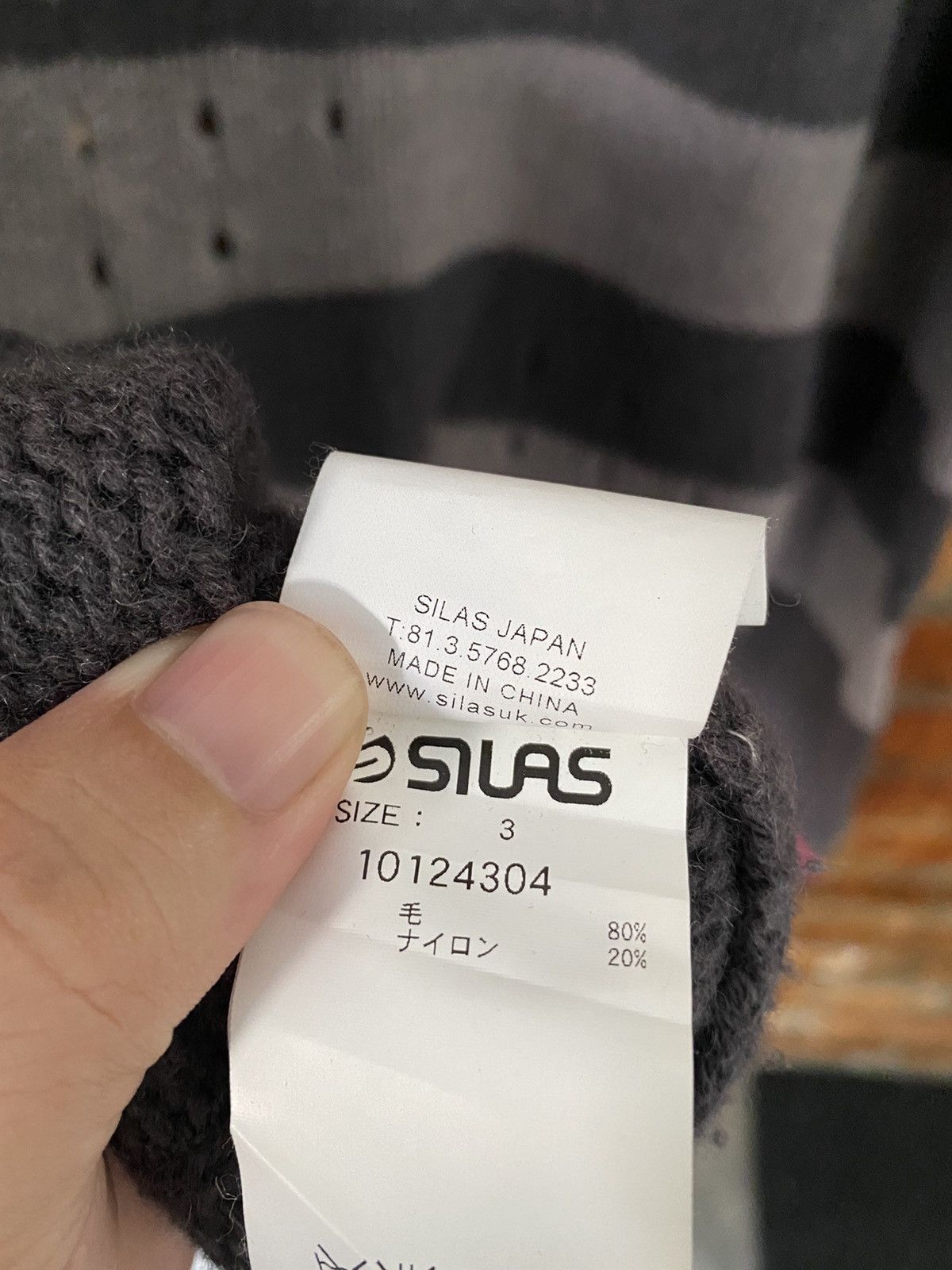 Japanese Brand SILAS distressed border punk knit Size US L / EU 52-54 / 3 - 15 Thumbnail