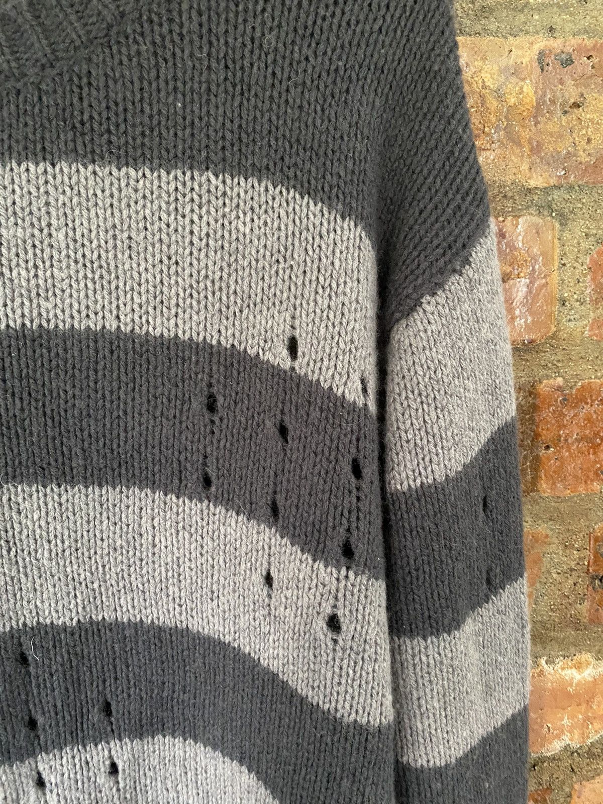 Japanese Brand SILAS distressed border punk knit Size US L / EU 52-54 / 3 - 7 Thumbnail