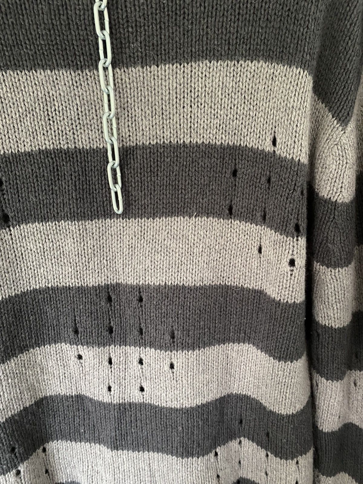 Japanese Brand SILAS distressed border punk knit Size US L / EU 52-54 / 3 - 12 Thumbnail