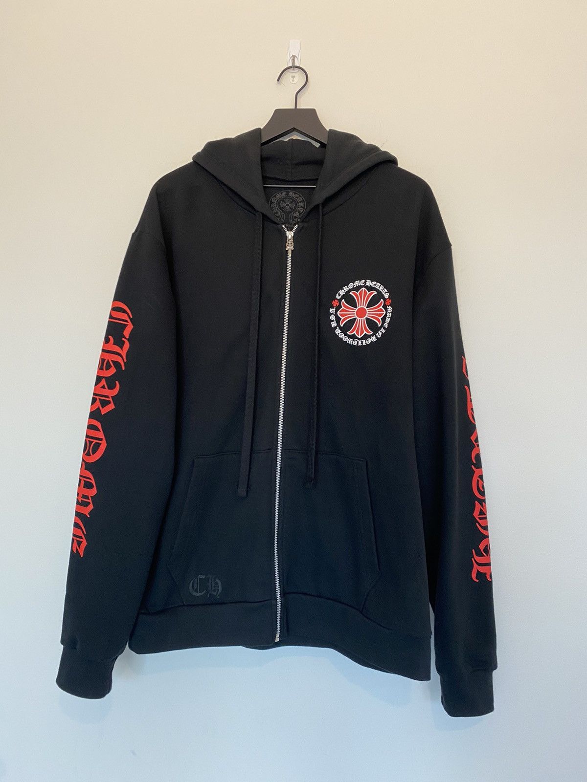 Chrome Hearts Chrome Hearts Hoodie Sweatshirt Jacket ZipUp Black | Grailed