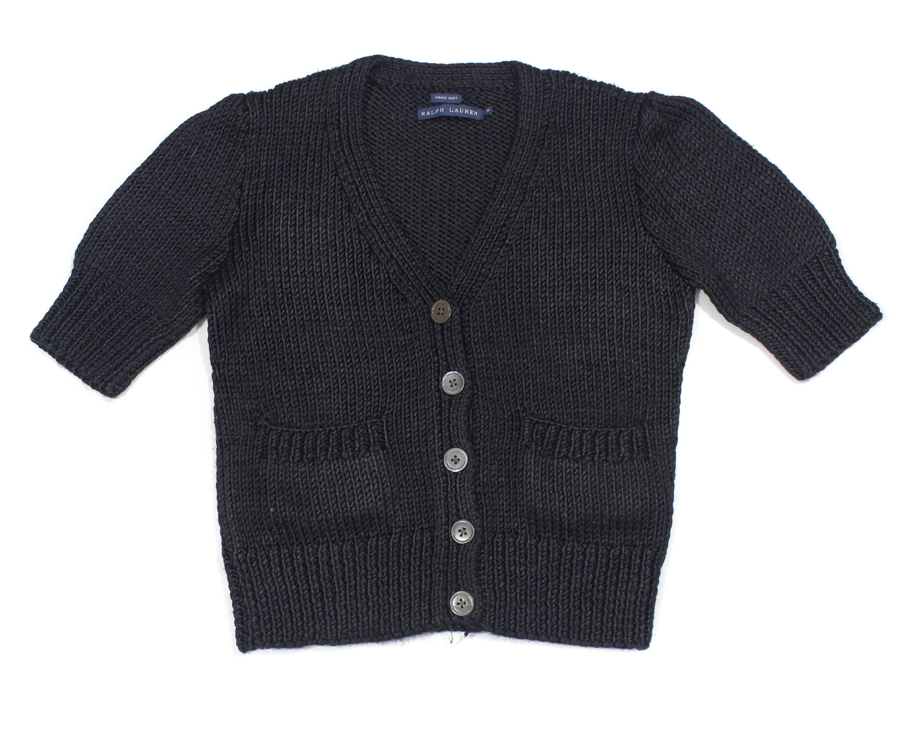 Polo Ralph Lauren Silk Hand Knit Cardigan Vintage Size ONE SIZE - 1 Thumbnail