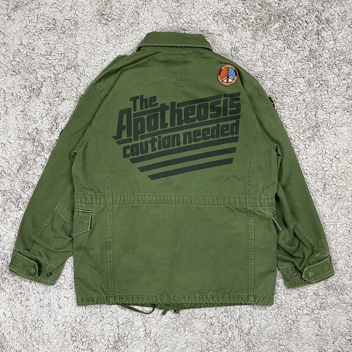 Japanese Brand × Vintage Vintage Us Army Patched Zipper Jacket Size US M / EU 48-50 / 2 - 2 Thumbnail