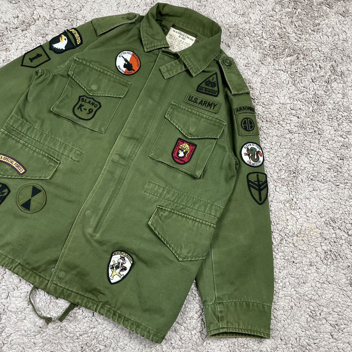Japanese Brand × Vintage Vintage Us Army Patched Zipper Jacket Size US M / EU 48-50 / 2 - 4 Thumbnail