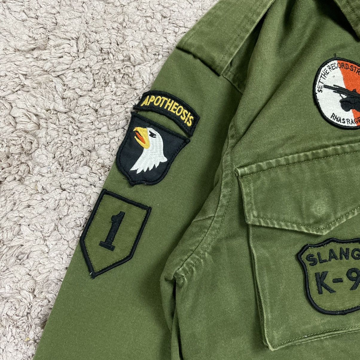 Japanese Brand × Vintage Vintage Us Army Patched Zipper Jacket Size US M / EU 48-50 / 2 - 12 Thumbnail