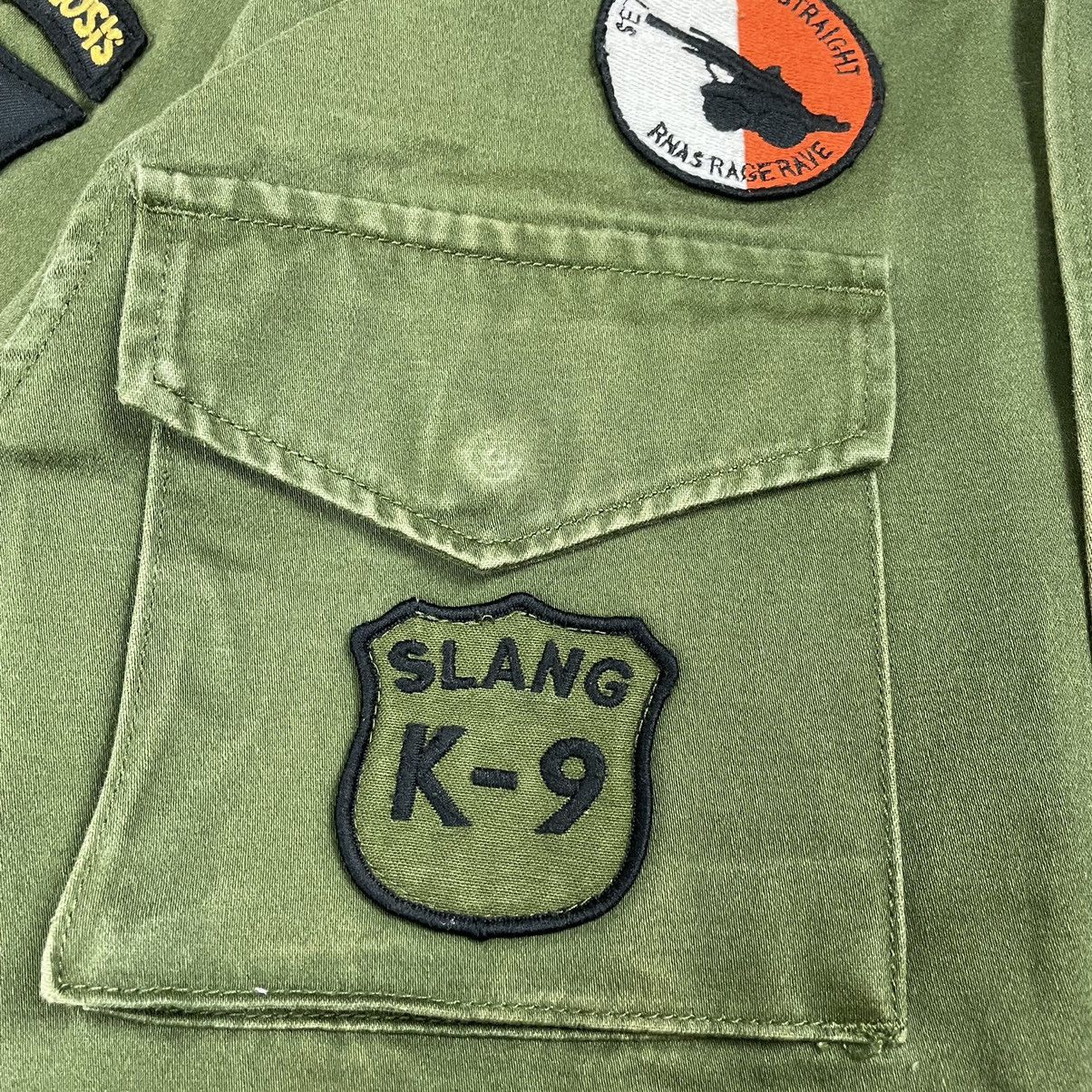 Japanese Brand × Vintage Vintage Us Army Patched Zipper Jacket Size US M / EU 48-50 / 2 - 10 Thumbnail