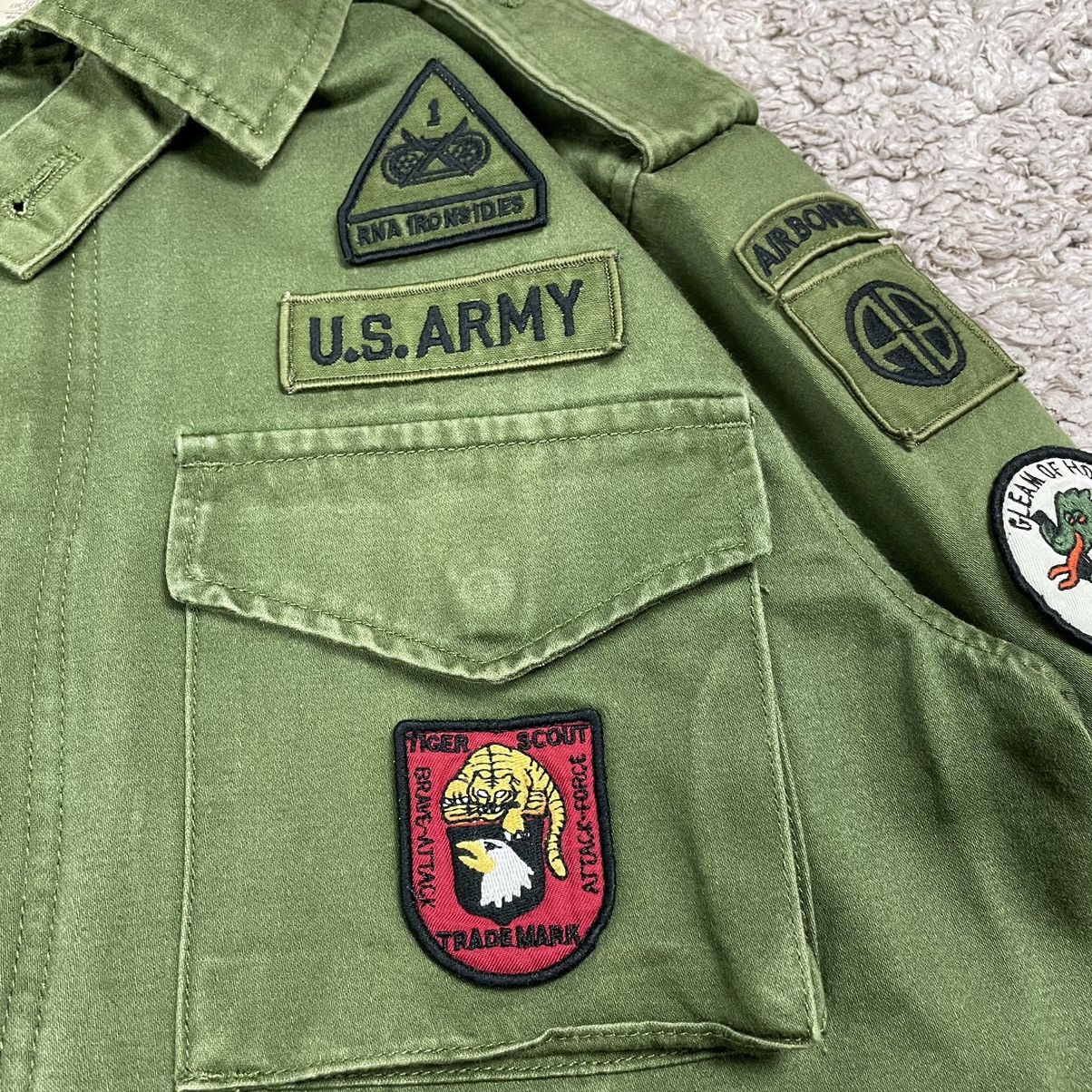 Japanese Brand × Vintage Vintage Us Army Patched Zipper Jacket Size US M / EU 48-50 / 2 - 9 Thumbnail