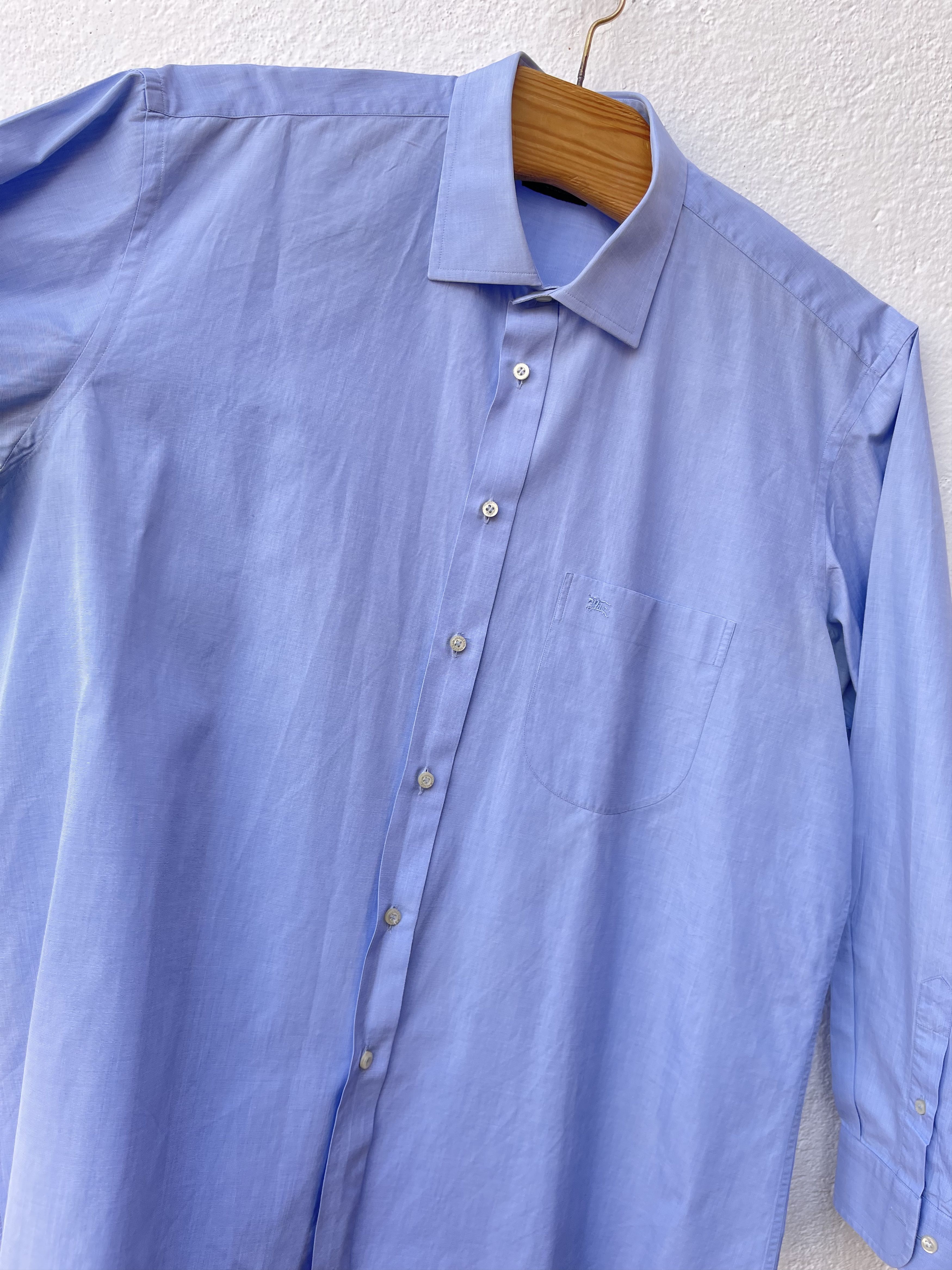 Burberry 🔥 blue Burberry shirt size xxl luxury classic Size US XXL / EU 58 / 5 - 3 Thumbnail