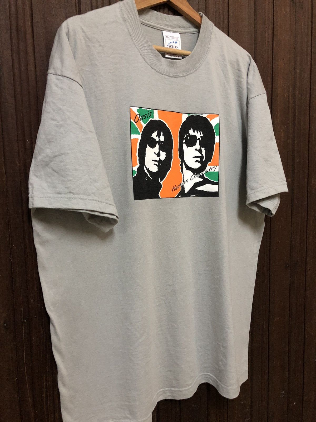 Band Tees × Vintage Vintage Oasis Band Heathen Chemistry Photo Print Tee Shirt Size US XL / EU 56 / 4 - 4 Thumbnail