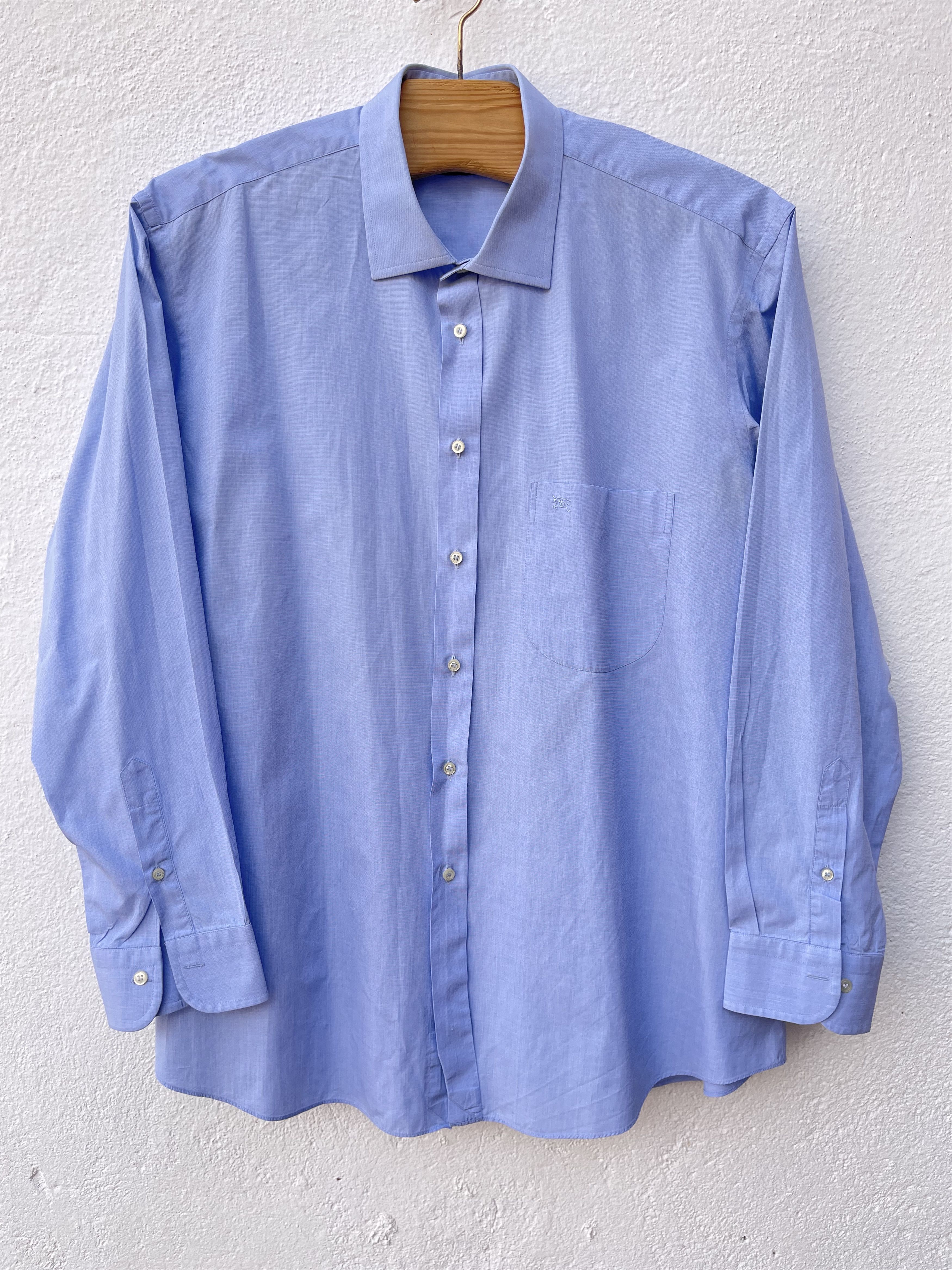 Burberry 🔥 Burberry blue shirt size xl/xxl cotton Size US XXL / EU 58 / 5 - 2 Thumbnail