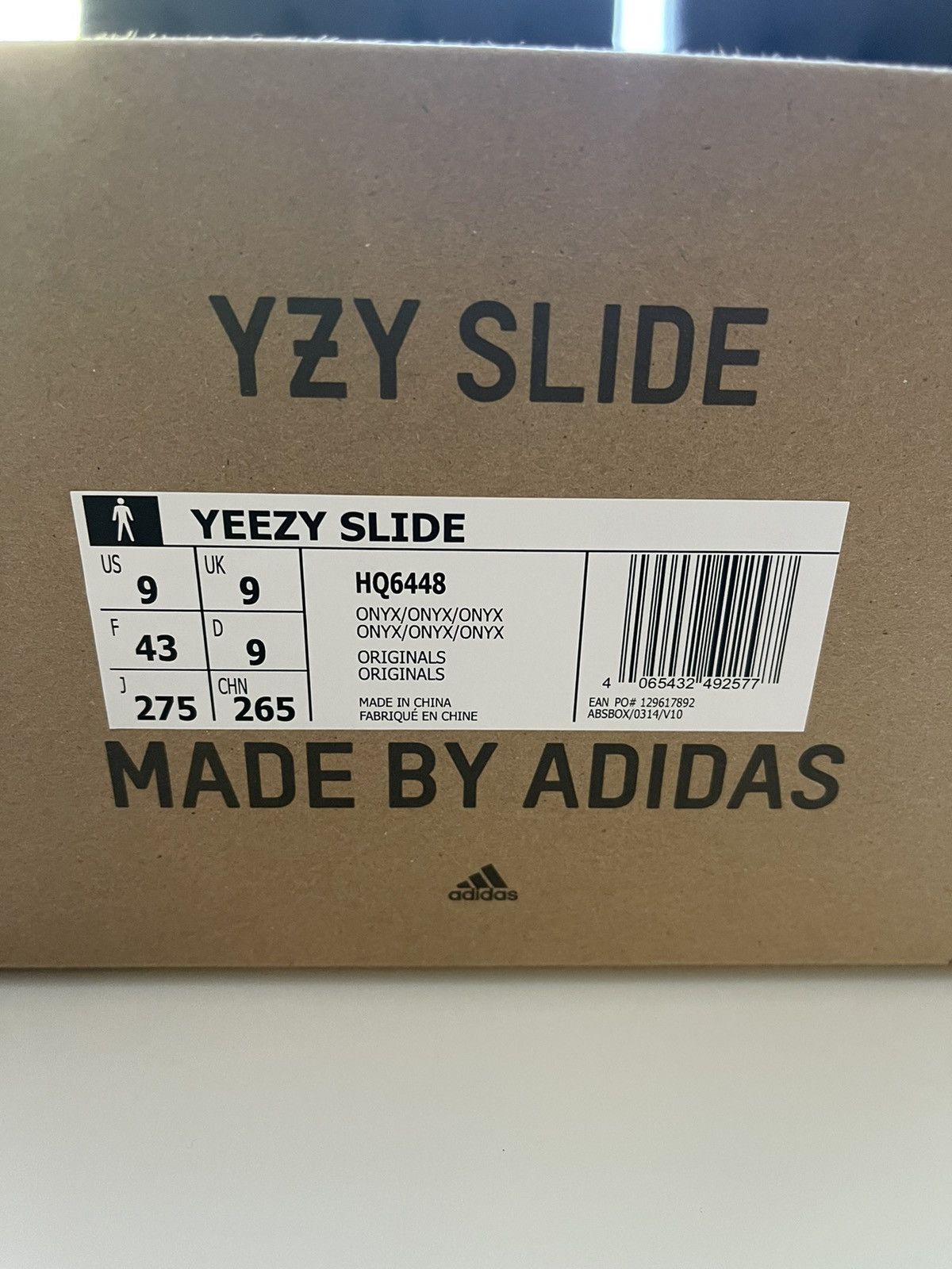 Adidas × Kanye West Yeezy slide Onyx Size US 9 / EU 42 - 9 Thumbnail