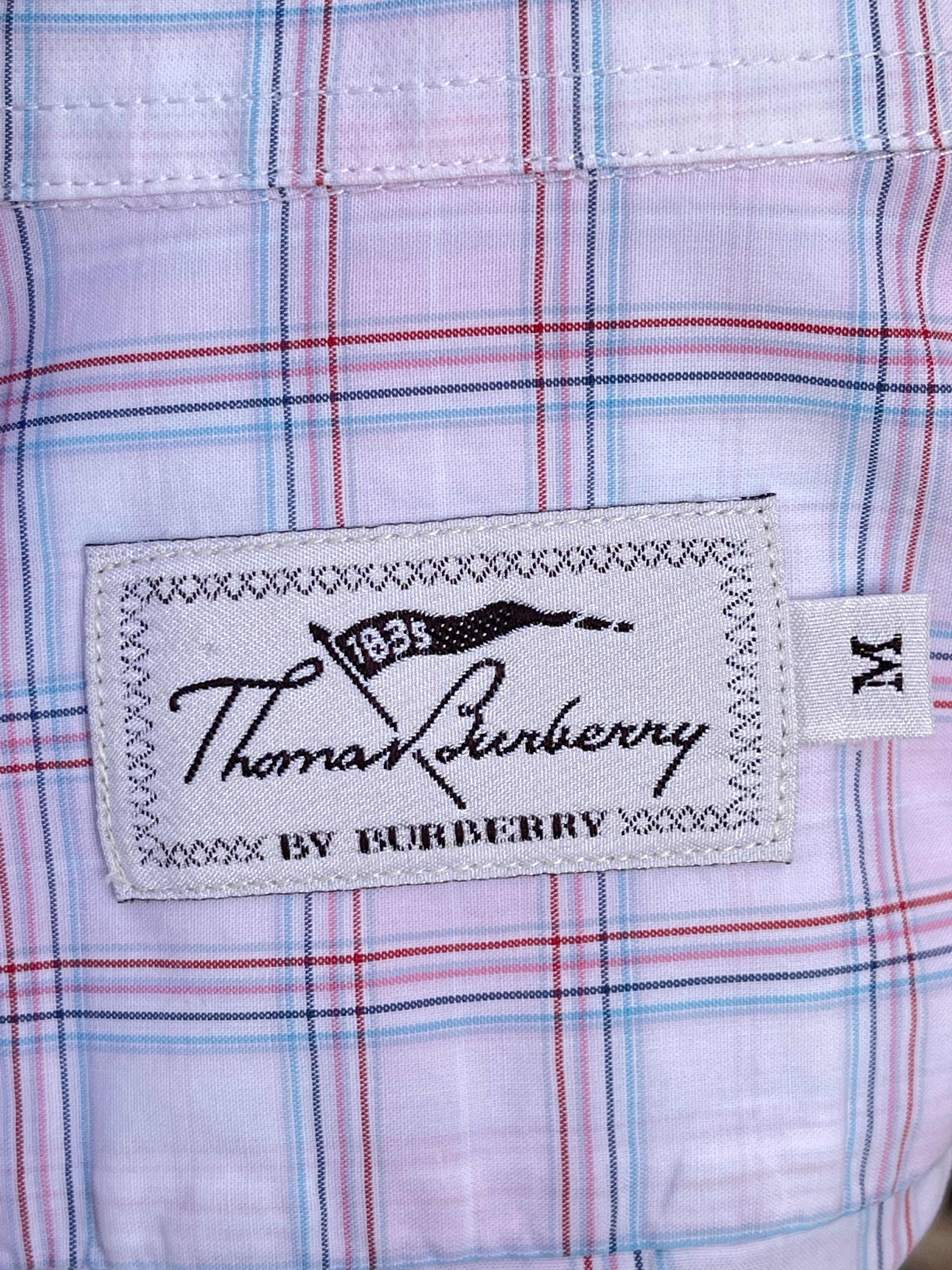 Burberry TB 🔥 Burberry shirt checkered plaid multicolored size M Size US M / EU 48-50 / 2 - 7 Thumbnail