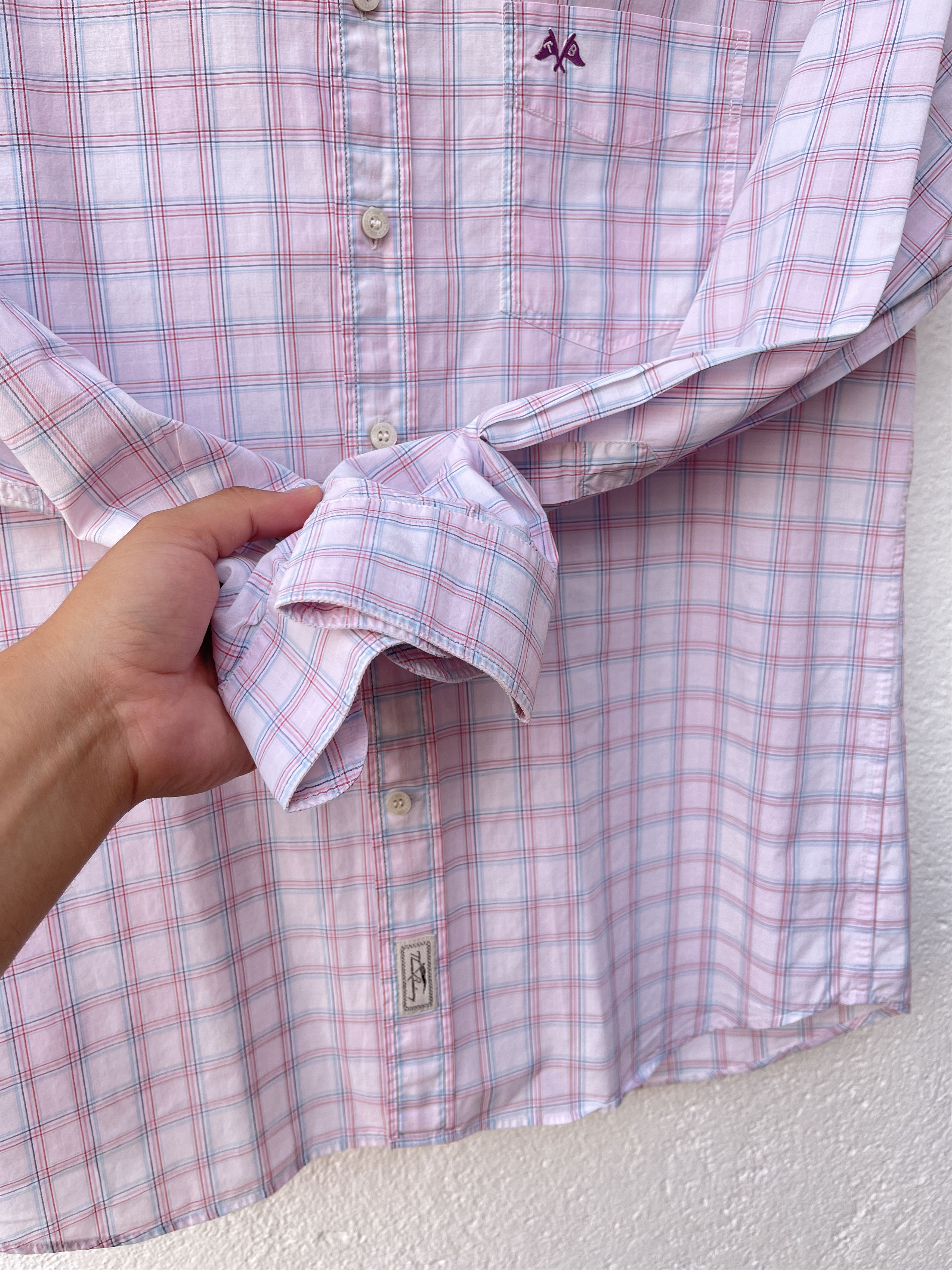Burberry TB 🔥 Burberry shirt checkered plaid multicolored size M Size US M / EU 48-50 / 2 - 4 Thumbnail